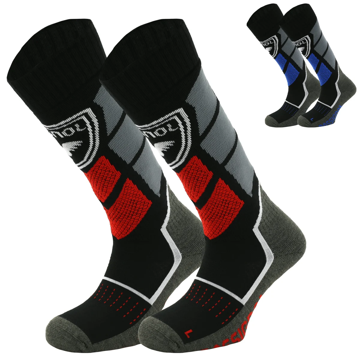 ROSSIGNOL ISOLTECH 2P BLACK  - Ski socks