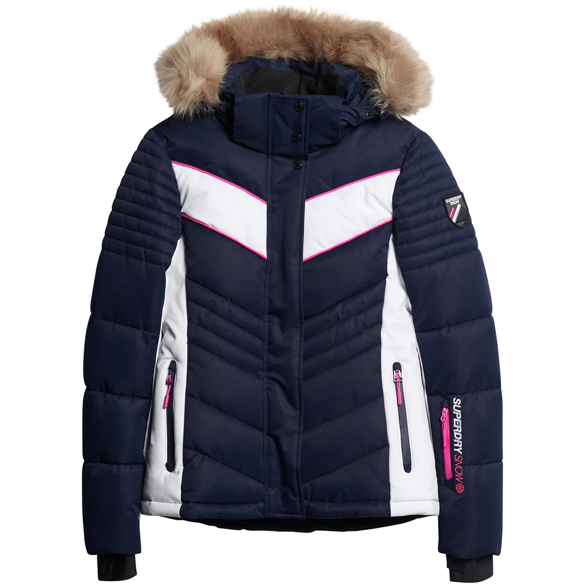 SUPERDRY SKI LUXE PUFFER JACKET W RICH NAVY  - Ski jacket