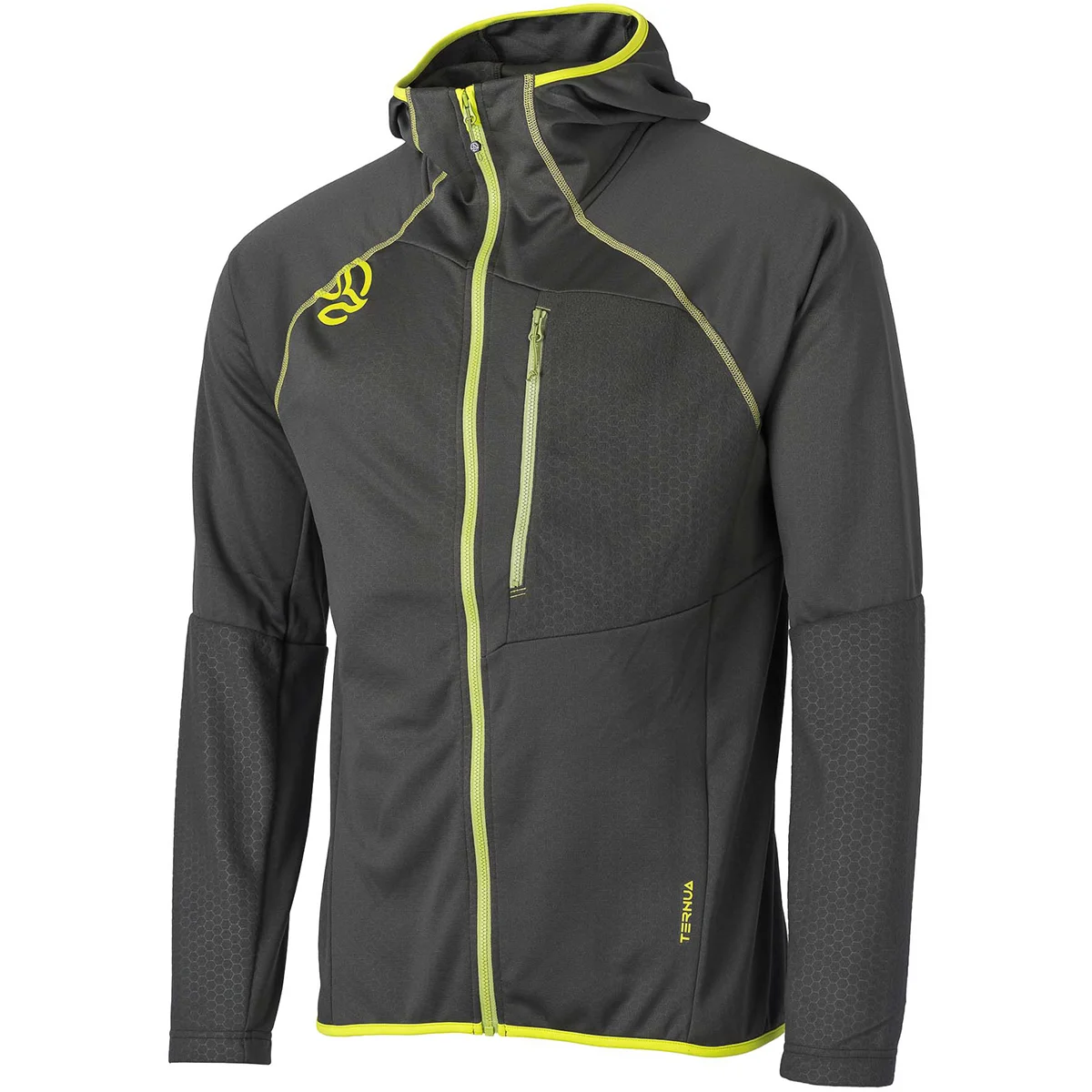 TERNUA RAKKER 2.0 HOOD JKT M DARK FOREST  - Hiking fleece jacket