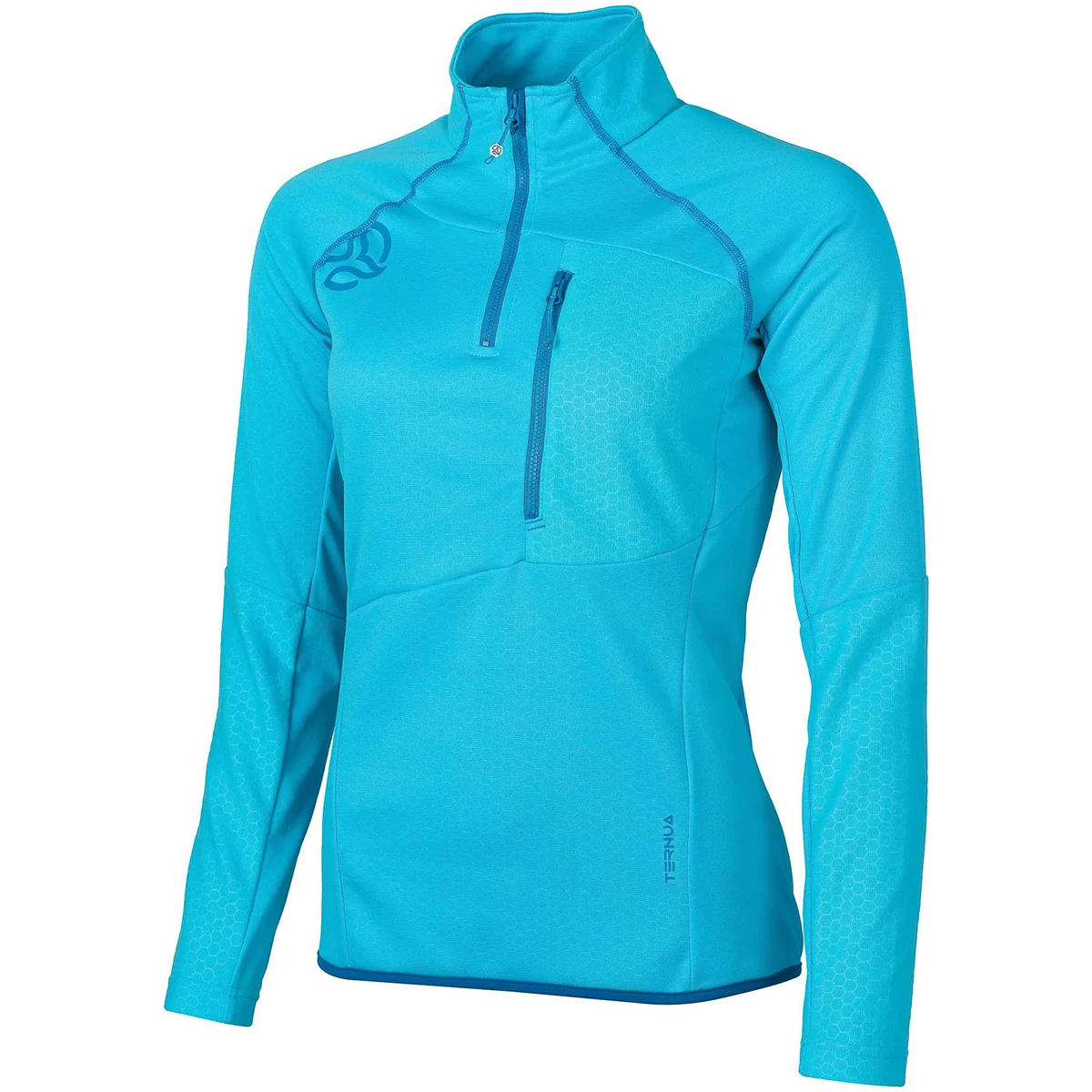 TERNUA BERLANA 2.0 1/2 ZIP W FRESH OCEAN  - Hiking fleece sweatshirt