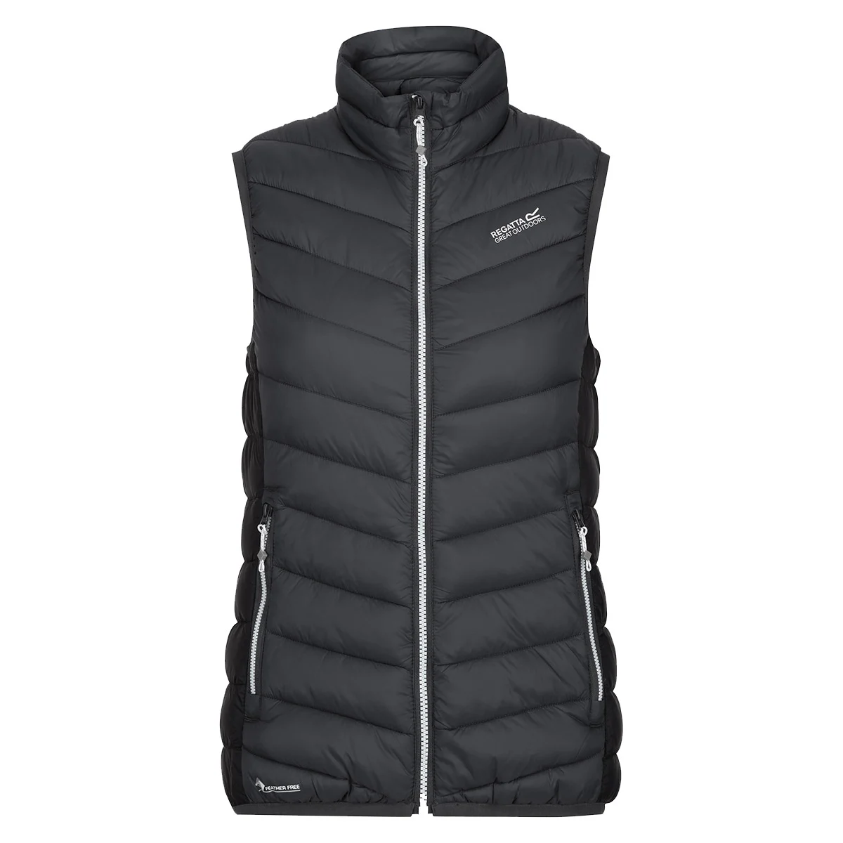 REGATTA W HARROCK B/W SEAL GREY/BLACK  - Hiking down jacket