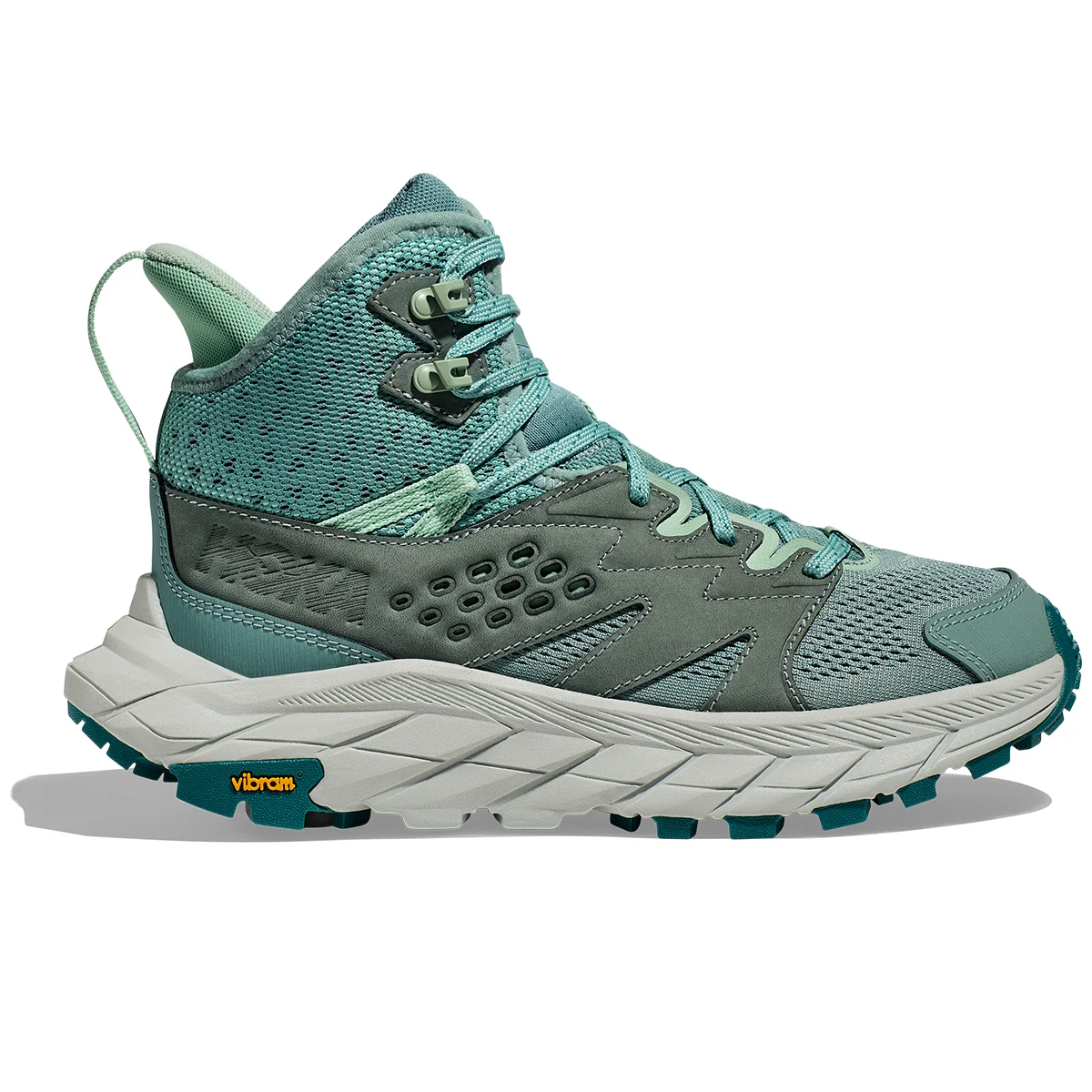 HOKA ONE ONE ANACAPA BREEZE MID W TRELLIS / MIST GREEN  - Mid-rise hiking boot