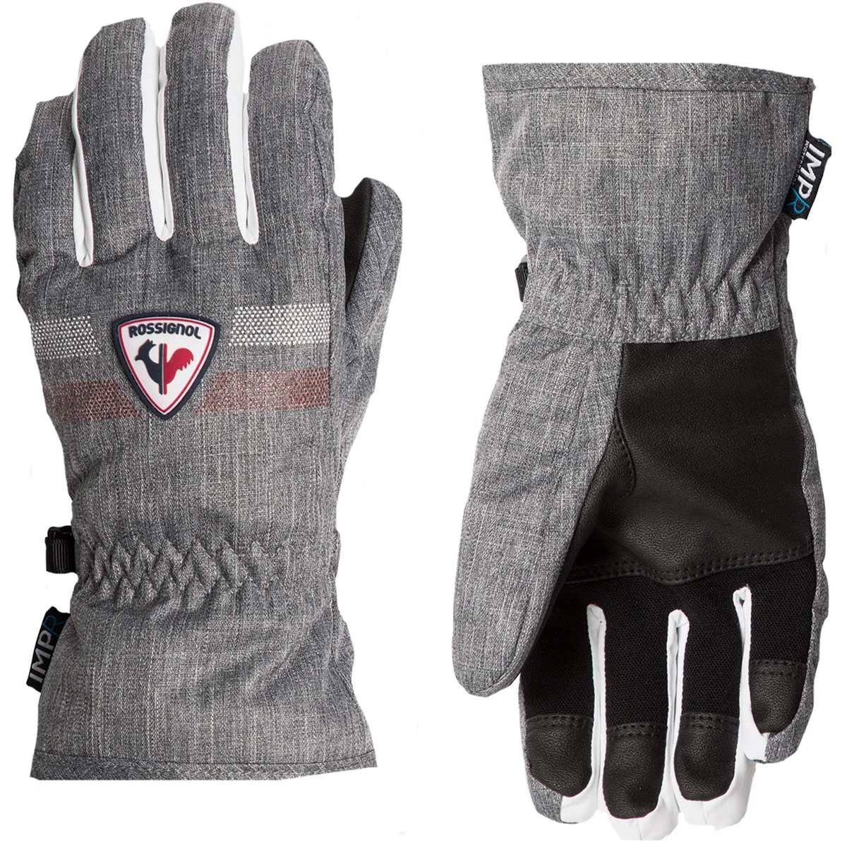 ROSSIGNOL JR ROC IMPR G HEATHER GREY  - Ski gloves