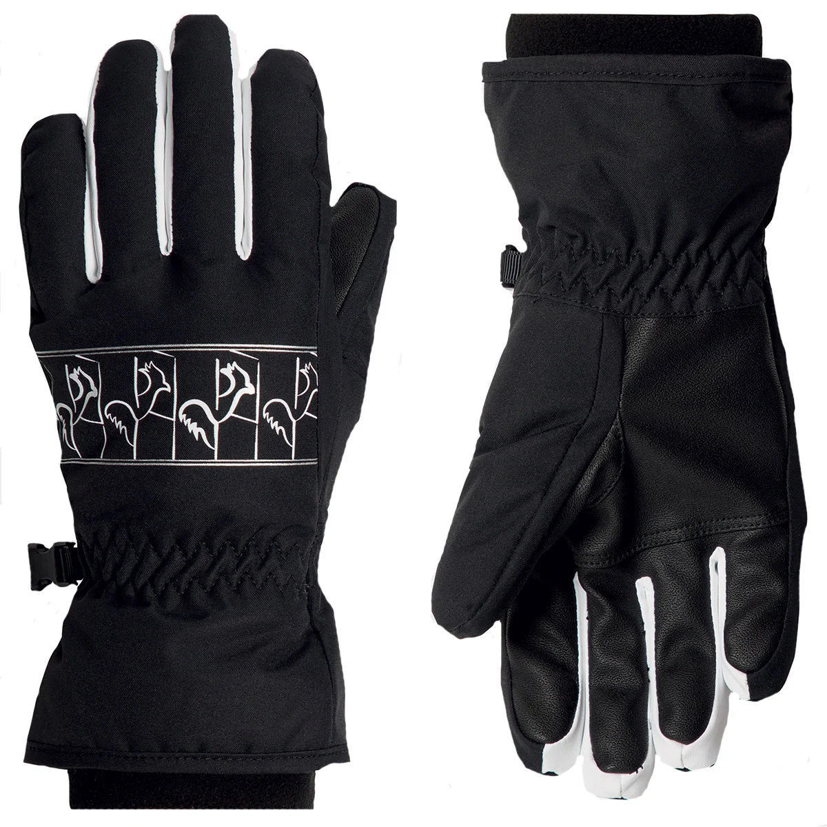 ROSSIGNOL JR JANE IMPR G BLACK - Ski gloves