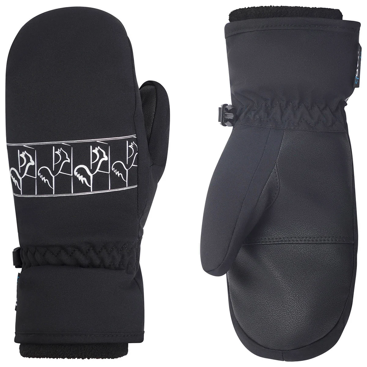 ROSSIGNOL JR JANE IMPR M BLACK  - Ski mittens