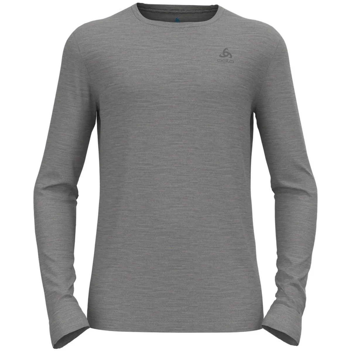 ODLO MERINO 200 BL TOP CREW NECK L/S ODLO STEEL GREY MELANGE  - Thermal T-shirt