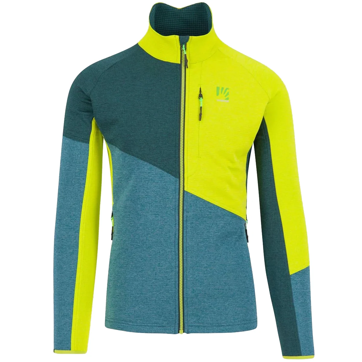 KARPOS FEDERA F-Z FLEECE BALSAM/FOREST/KIWI COLADA  - Ski touring ski fleece jacket