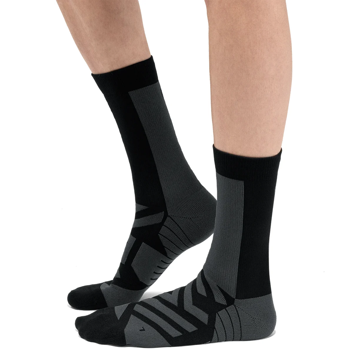 ON RUNNING PERFORMANCE HIGH SOCK BLACK/SHADOW  - Running socks