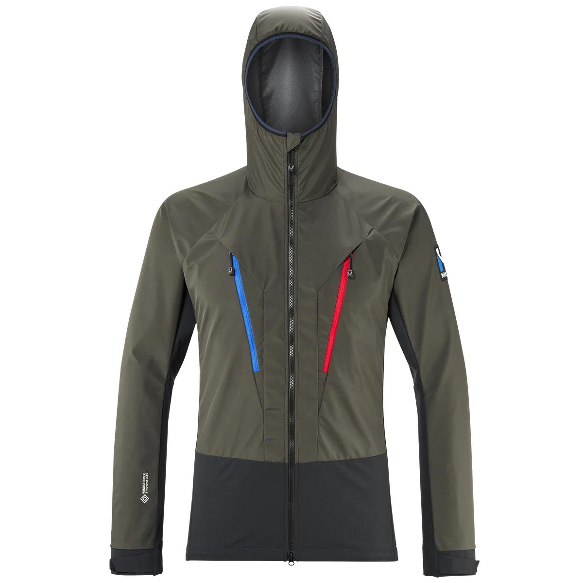 MILLET TRILOGY V ICON INFIN JACKET BLACK/DEEP JUNGLE  - Softshell mountaineering jacket