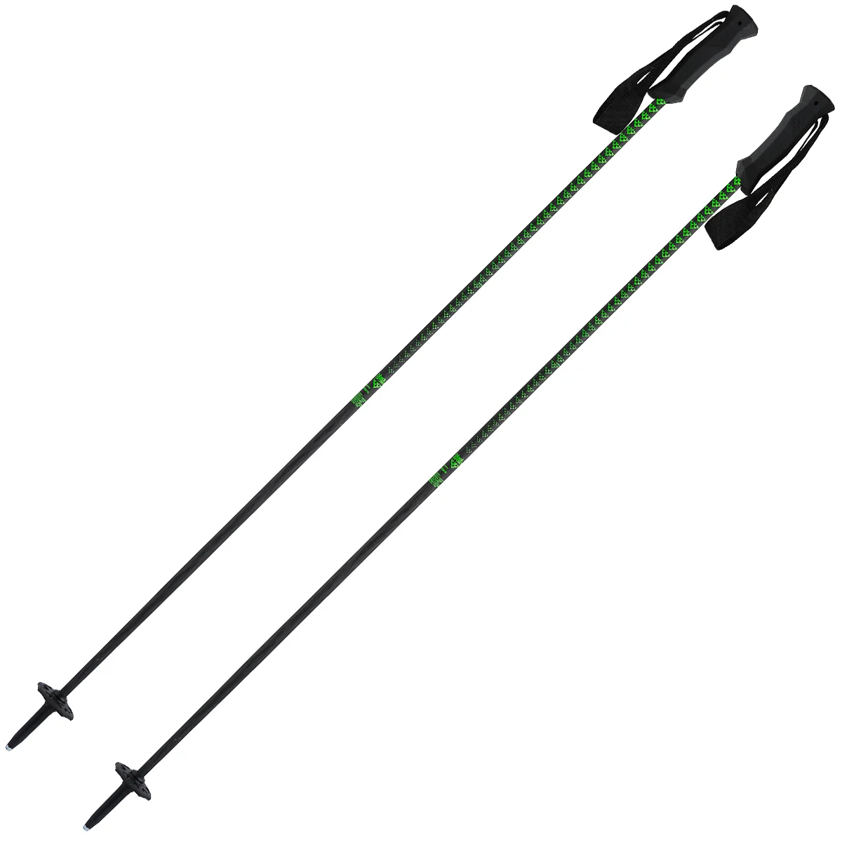 BLACK CROWS STANS BLACK/GREEN  - Alpine ski poles