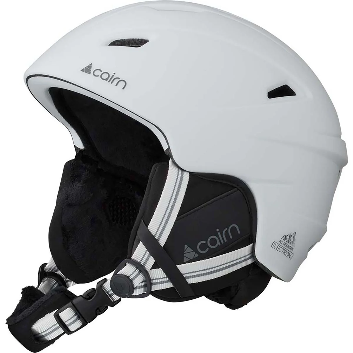 CAIRN ELECTRON J MAT WHITE  - Ski helmet