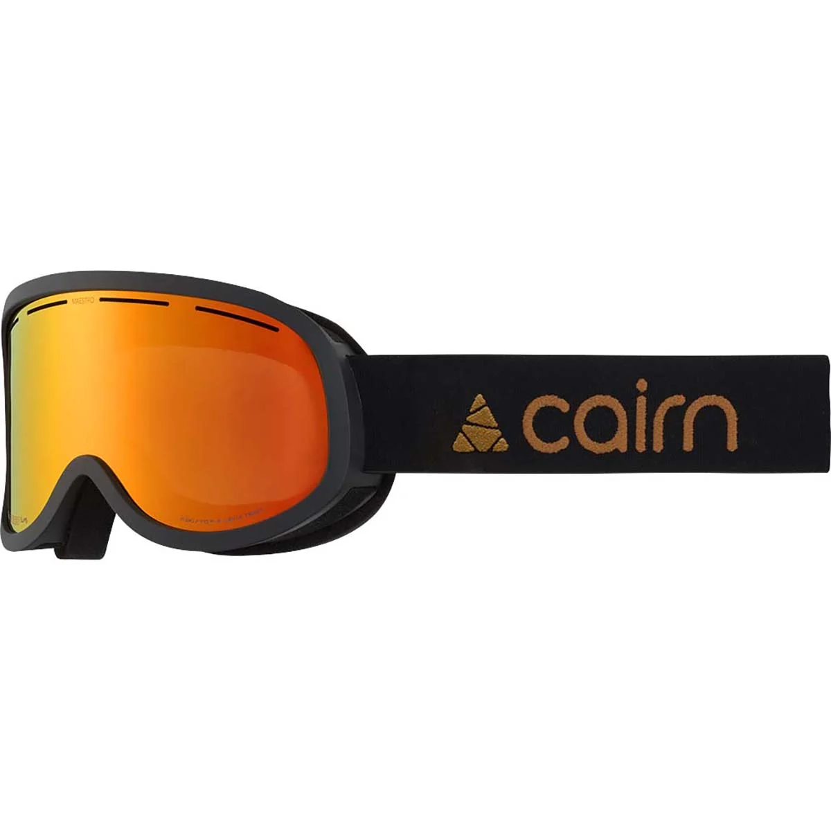 CAIRN MAESTRO MAT BLACK ORANGE  - Ski goggles