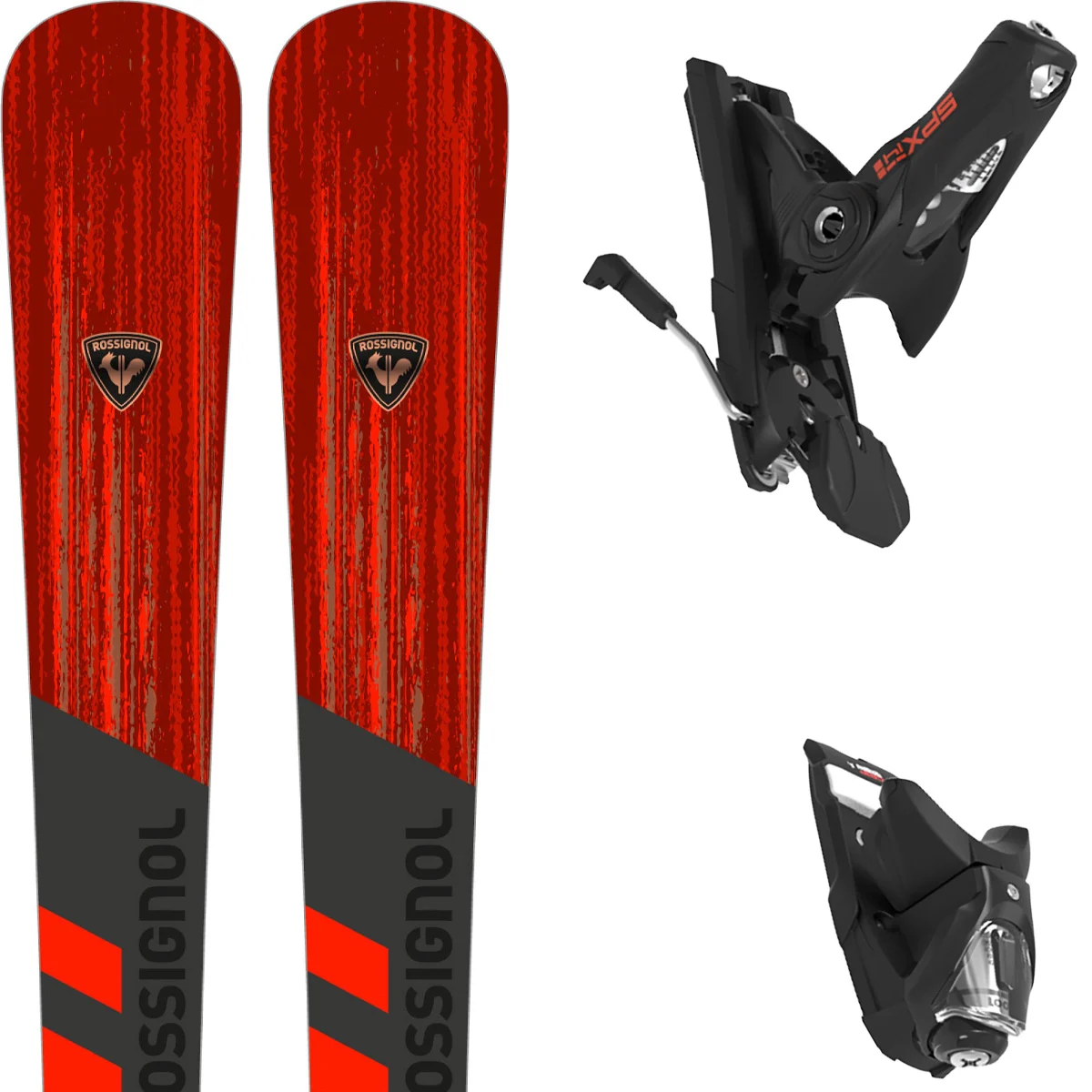 ROSSIGNOL FORZA 70°+ V-TI MASTER R2 + SPX 14 ROCKERACE GW Unicolore  - Alpine ski set