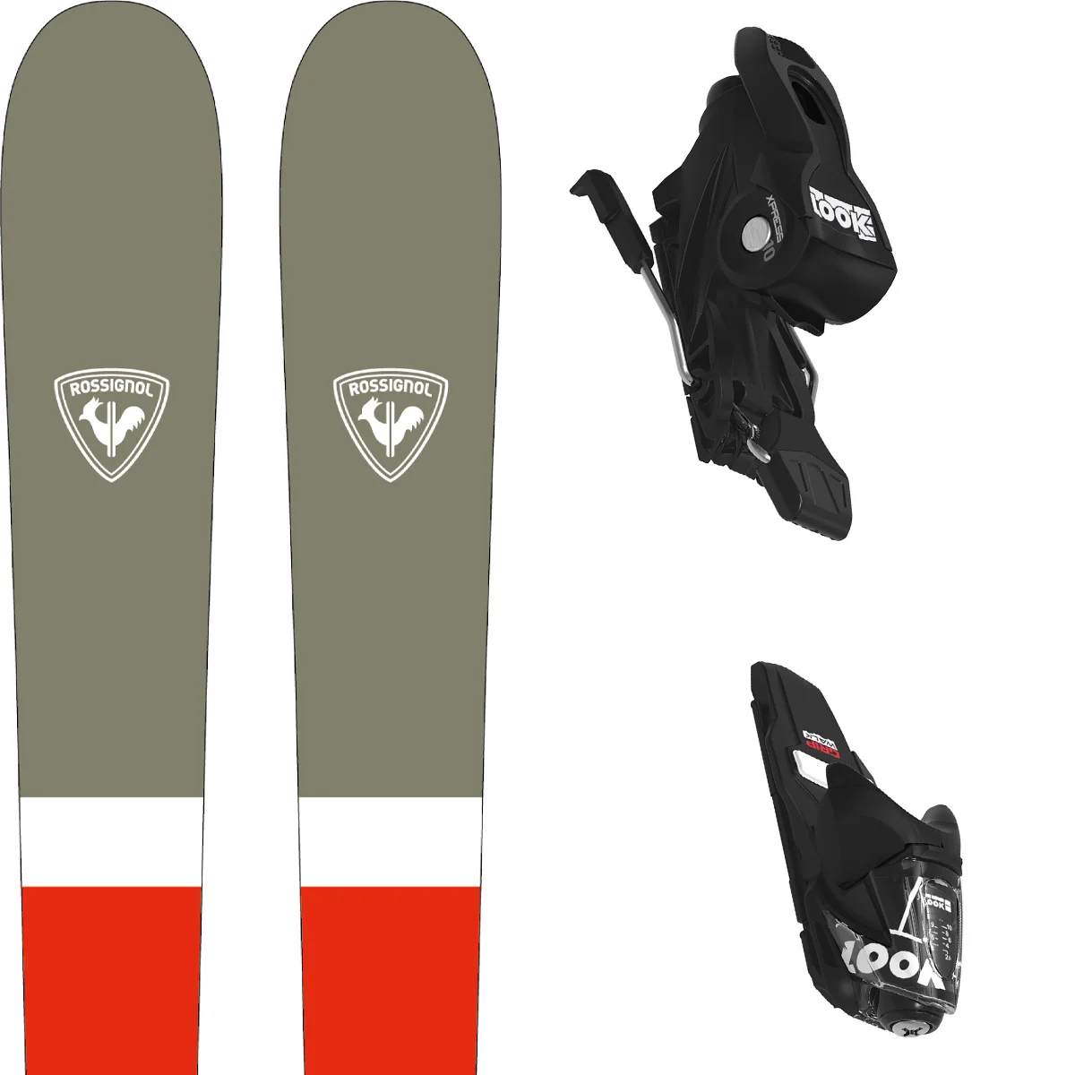 ROSSIGNOL SPRAYER + XPRESS 10 GW Unicolore  - Alpine ski set