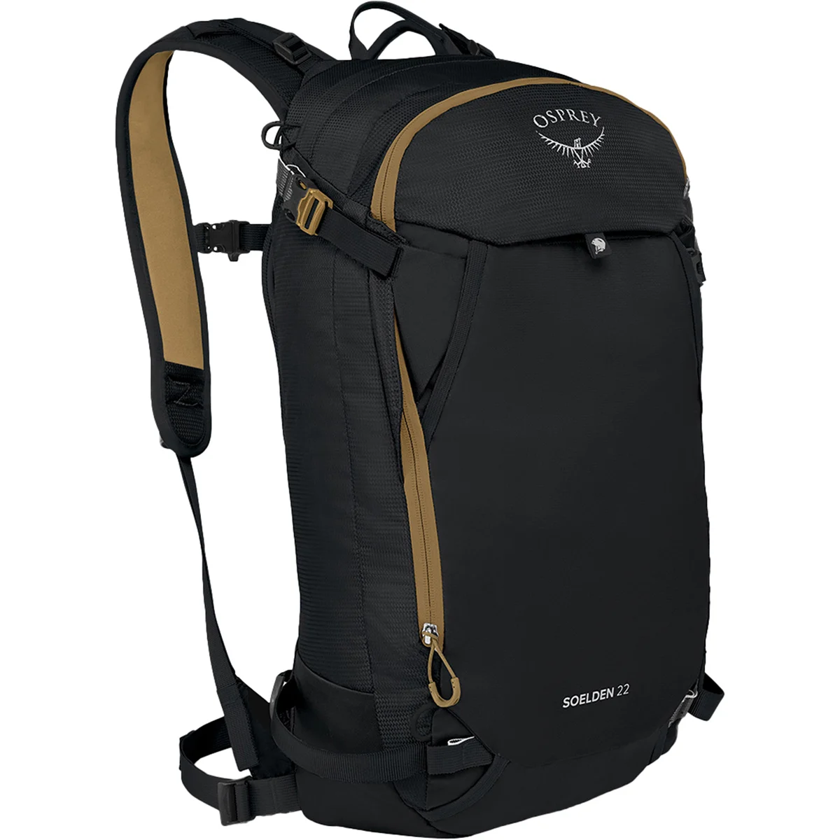 OSPREY SOELDEN 22 BLACK  - Ski backpack