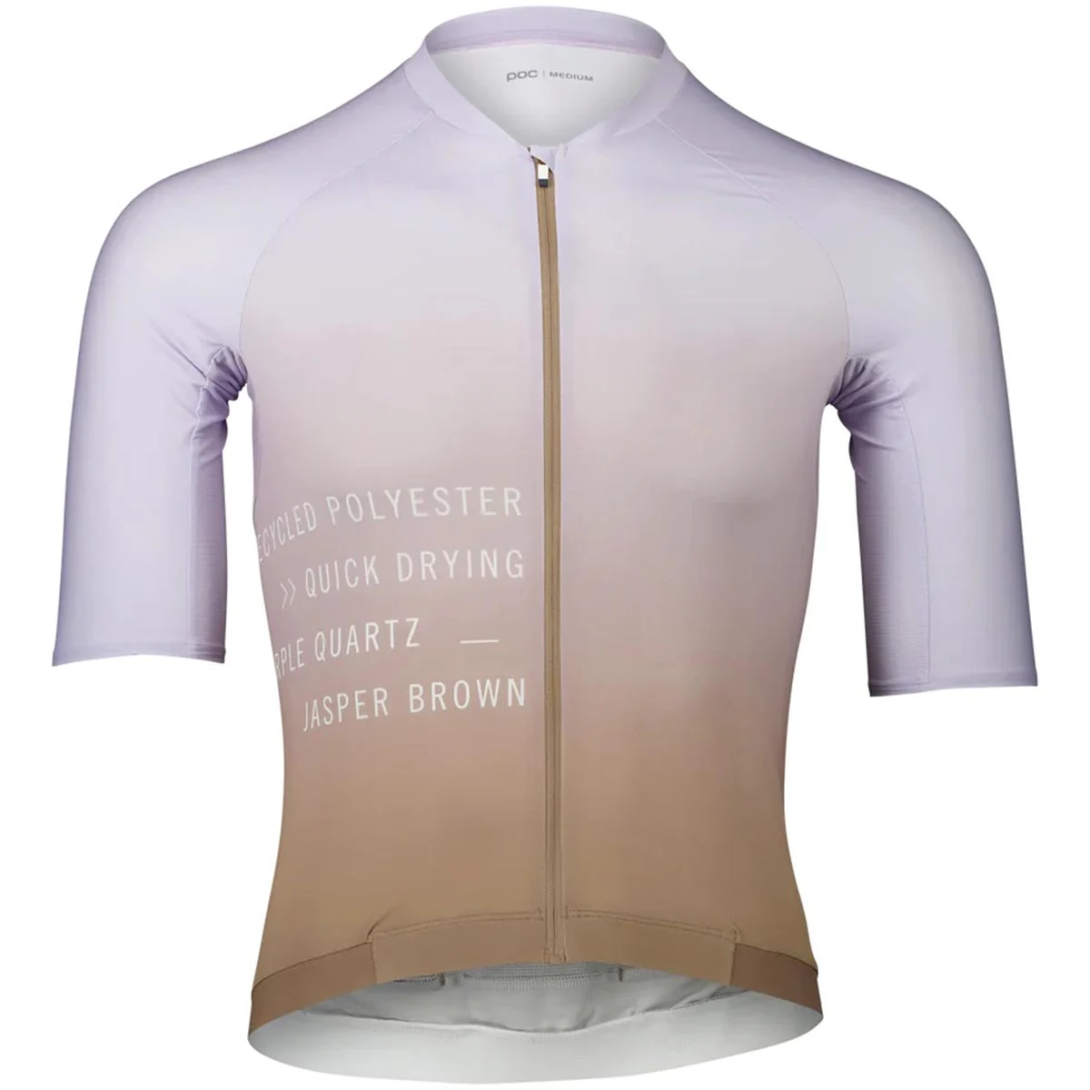 POC M'S PRISTINE PRINT JERSEY GRADIENT JASPER BROWN/PURPLE QUARTZ  - Cycling jersey