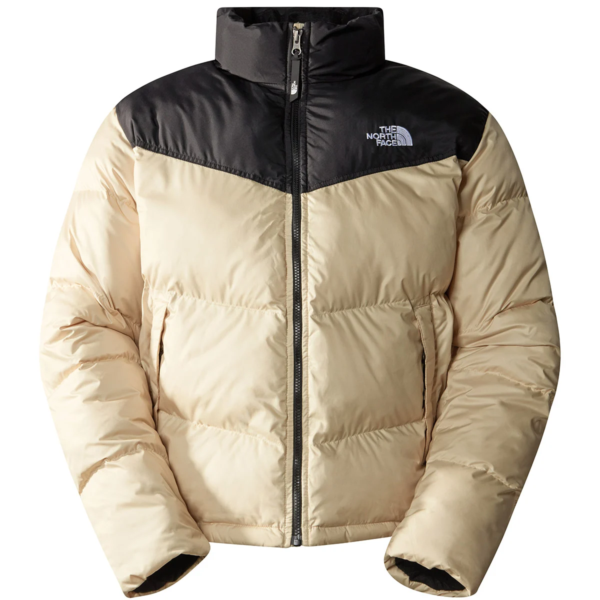 THE NORTH FACE SAIKURU JACKET GRAVEL/TNF BLACK  - Down jacket