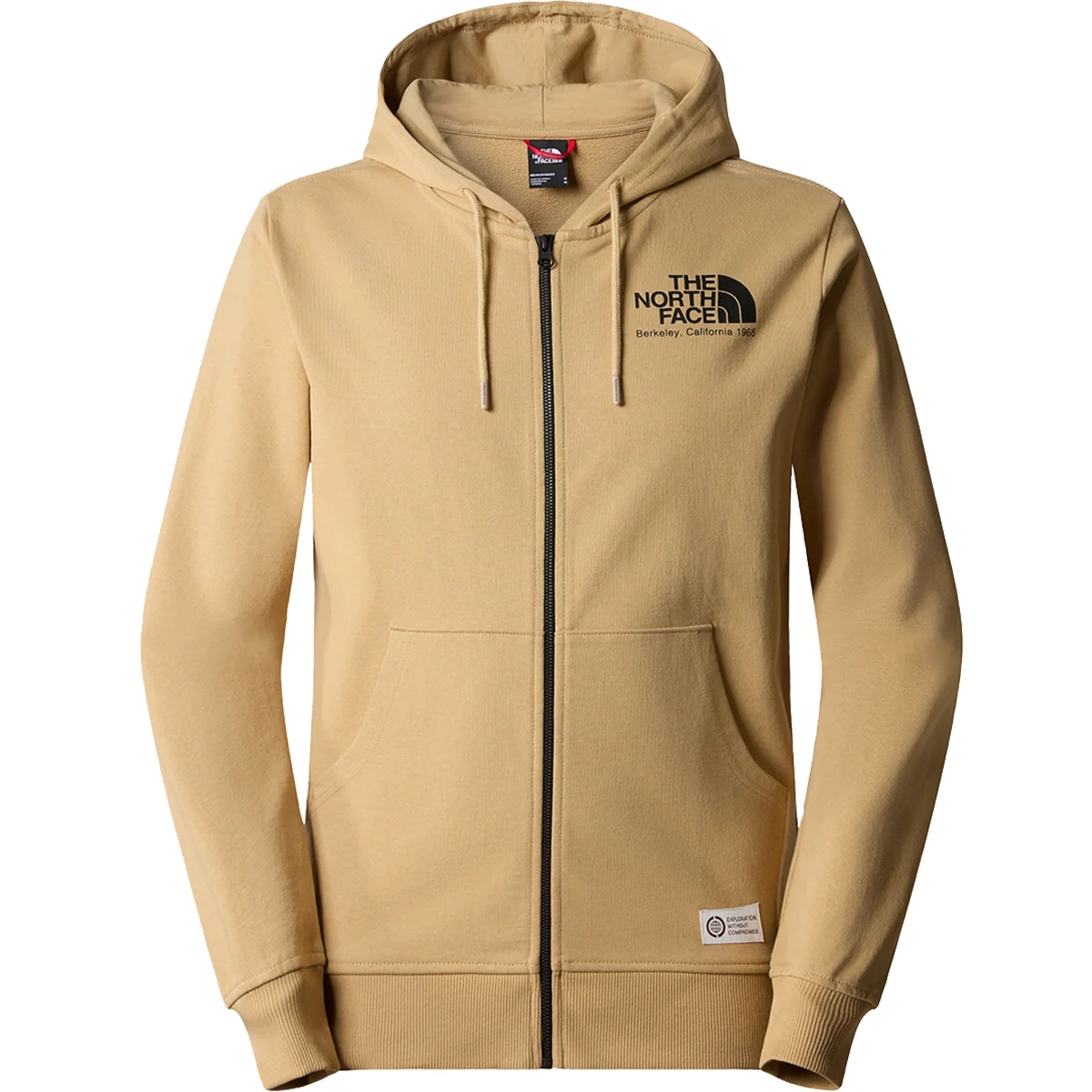 THE NORTH FACE M BERKELEY CALIFORNIA FZ HOODIE KHAKI STONE  - Sweatshirt