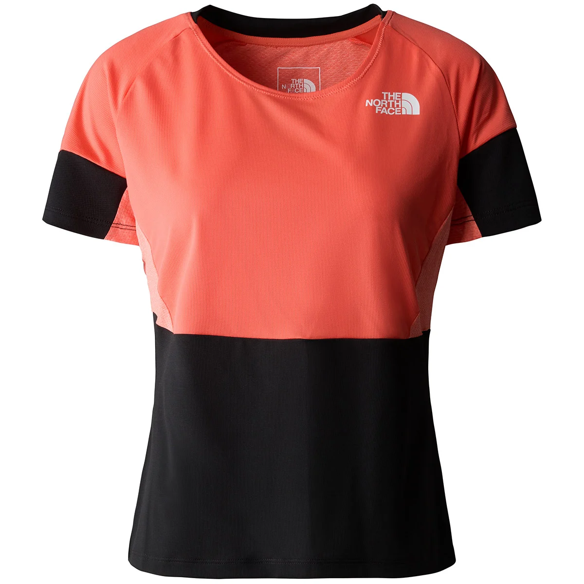 THE NORTH FACE W BOLT TECH TEE RADIANT ORANGE/TNF BLACK  - Hiking T-shirt