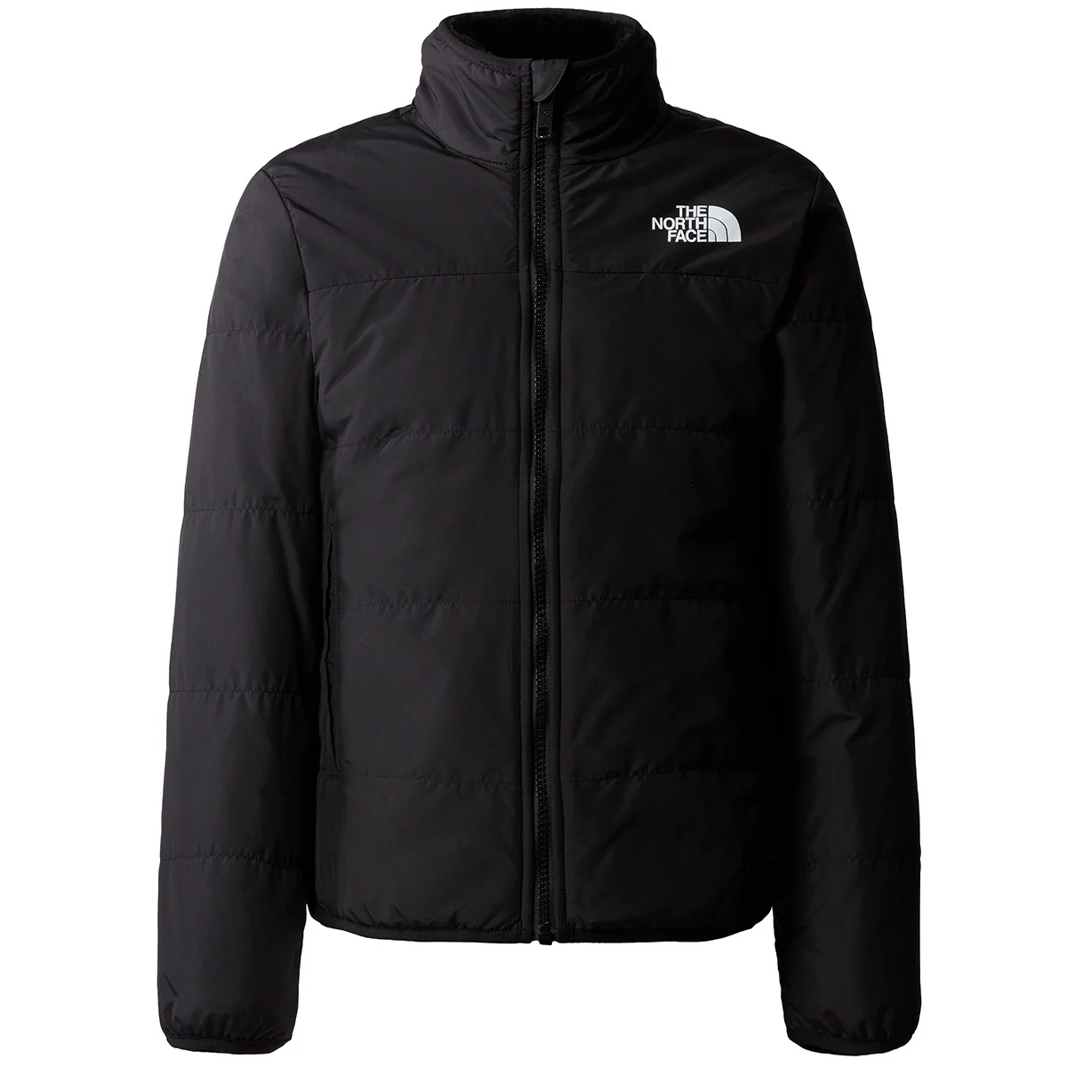 THE NORTH FACE G REVERSIBLE MOSSBUD JACKET TNF BLACK  - Down jacket