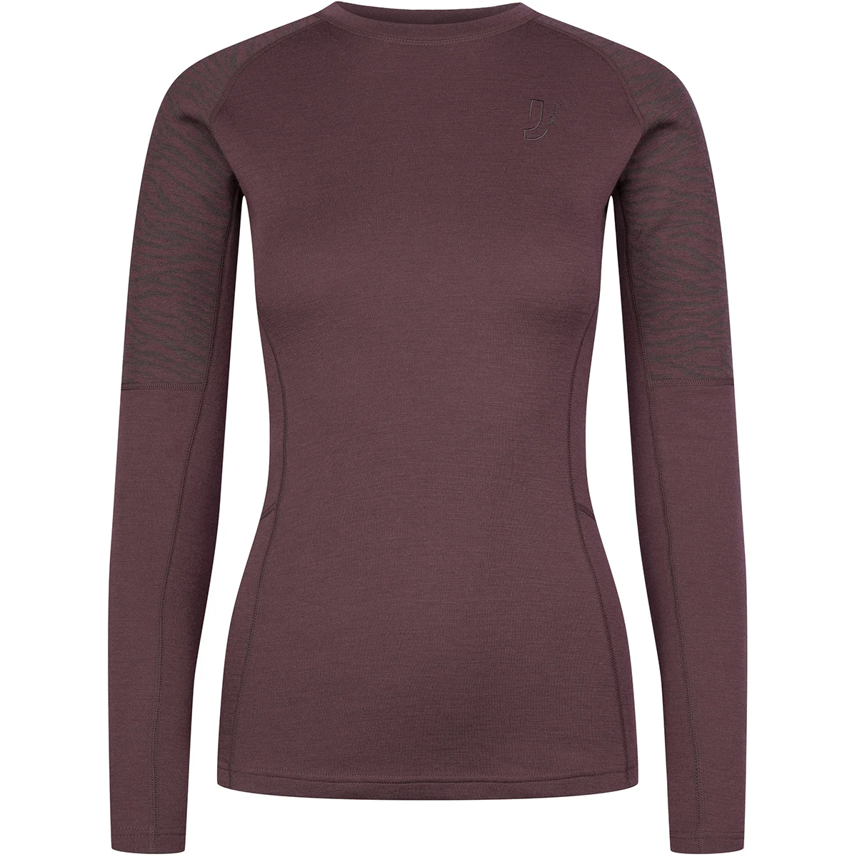 JOHAUG ELEVATE WOOL LONG SLEEVE BROWNISH RED  - Thermal T-shirt