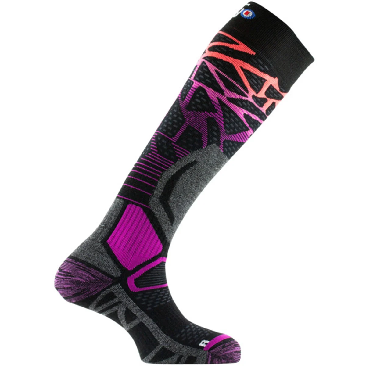 THYO ALVEOL TECH 2 NOIR/VIOLET  - Ski socks