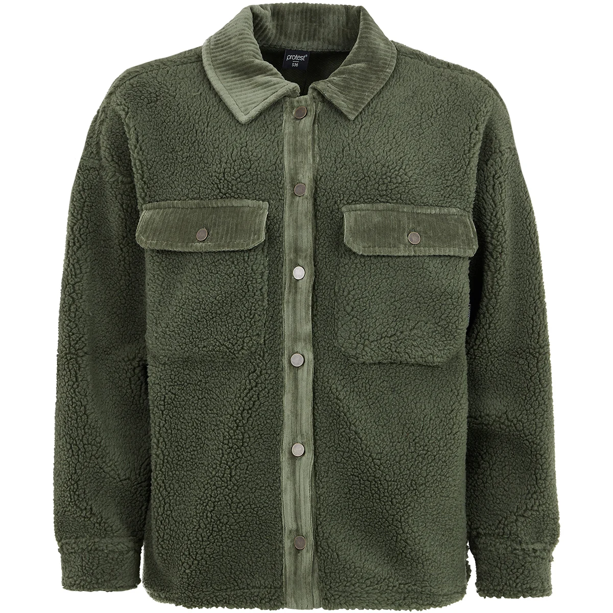 PROTEST PRTLATTEA FULLZIPTOP BOTANIC GREEN  - Fleece jacket