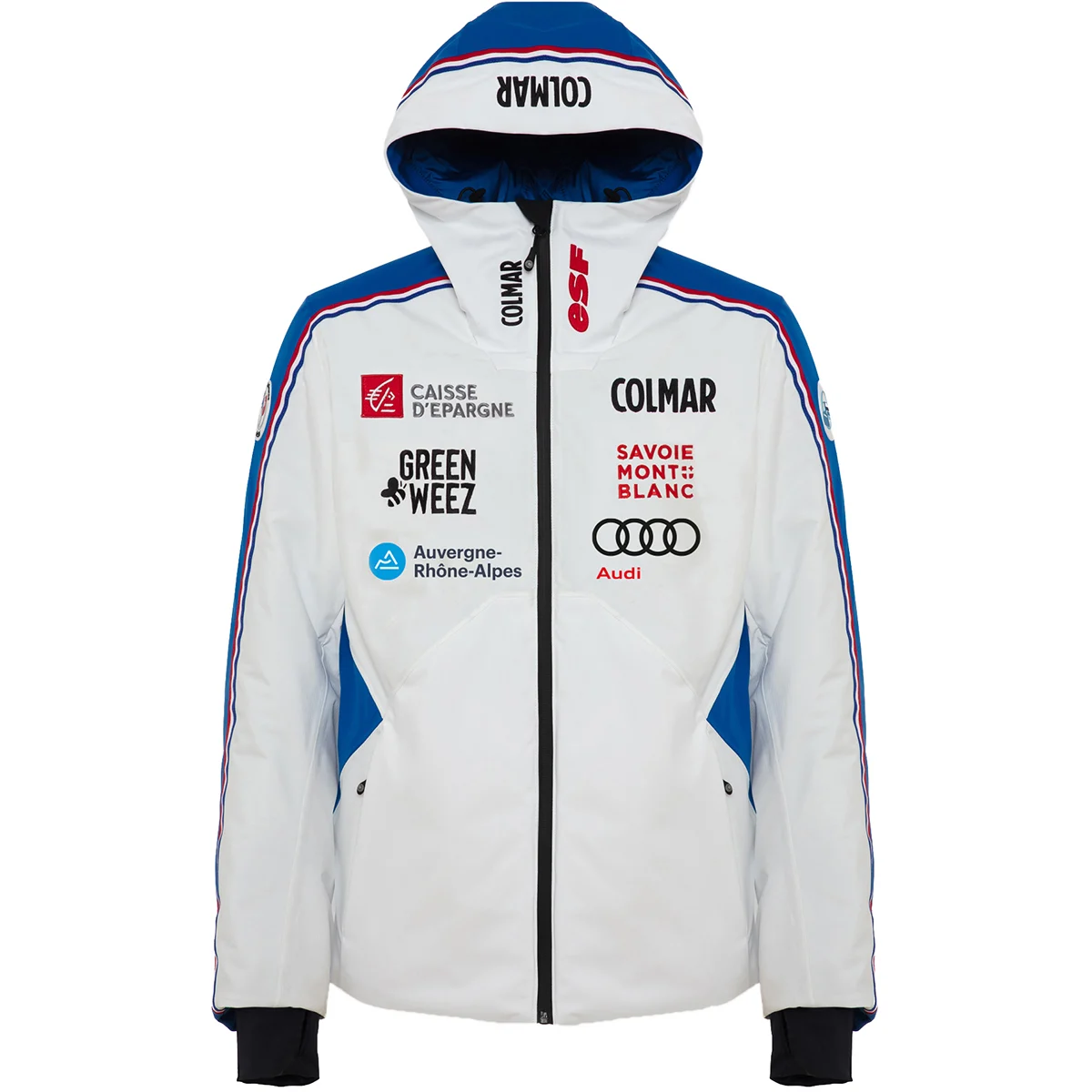 COLMAR MEN JACKET REPLICA WHITE-WHITE-ABYSS BLUE  - Ski jacket