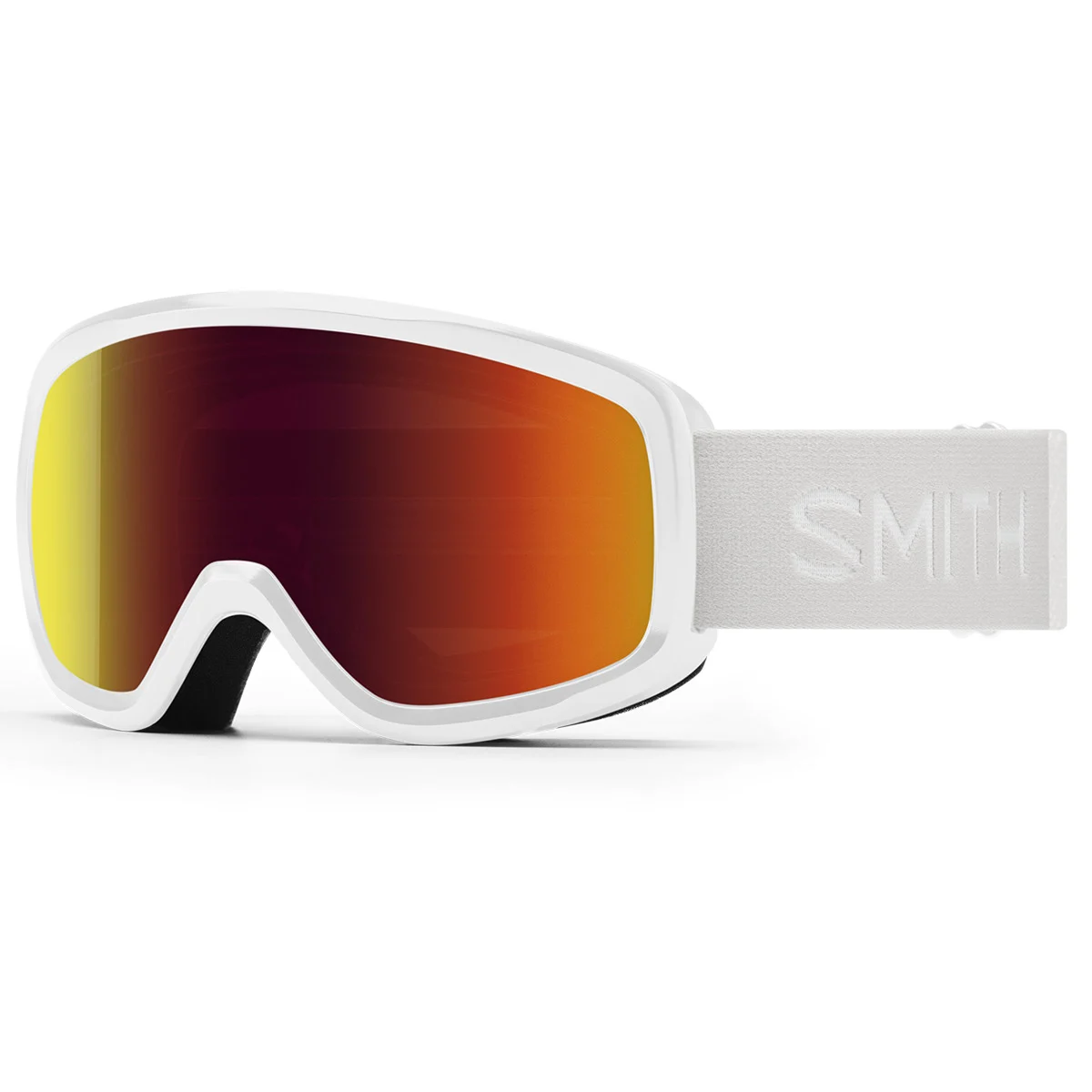 SMITH SNOWDAY JR WHITE RED SOLX MIRROR ANTIFOG  - Ski goggles