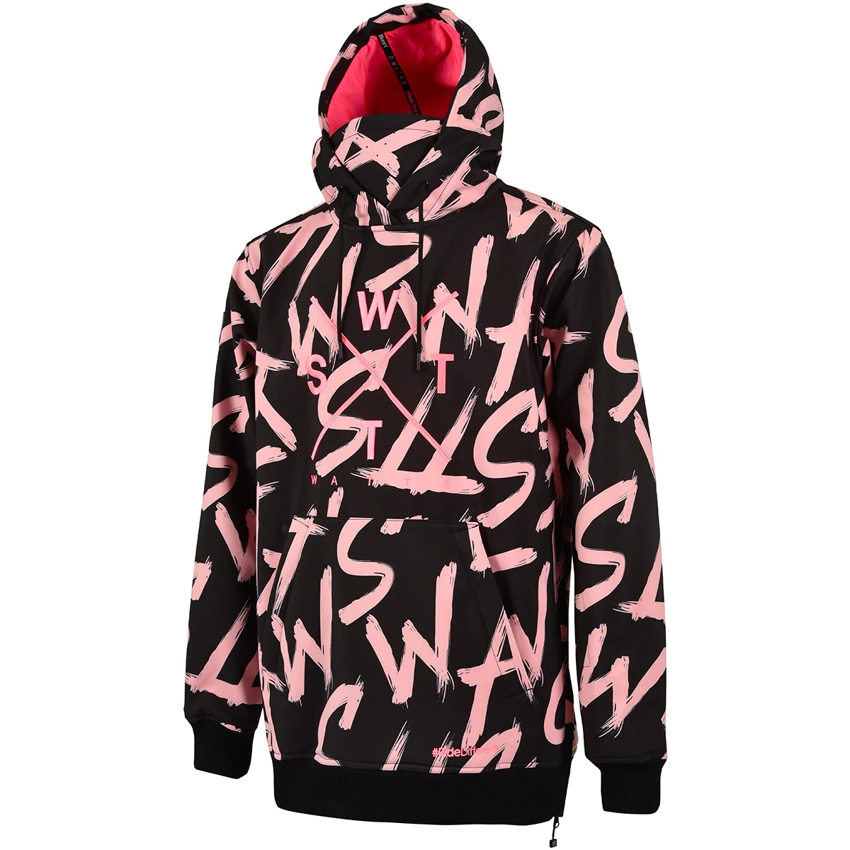 WATTS ORBITAL BRUSH BLACK/PINK  - Softshell jacket