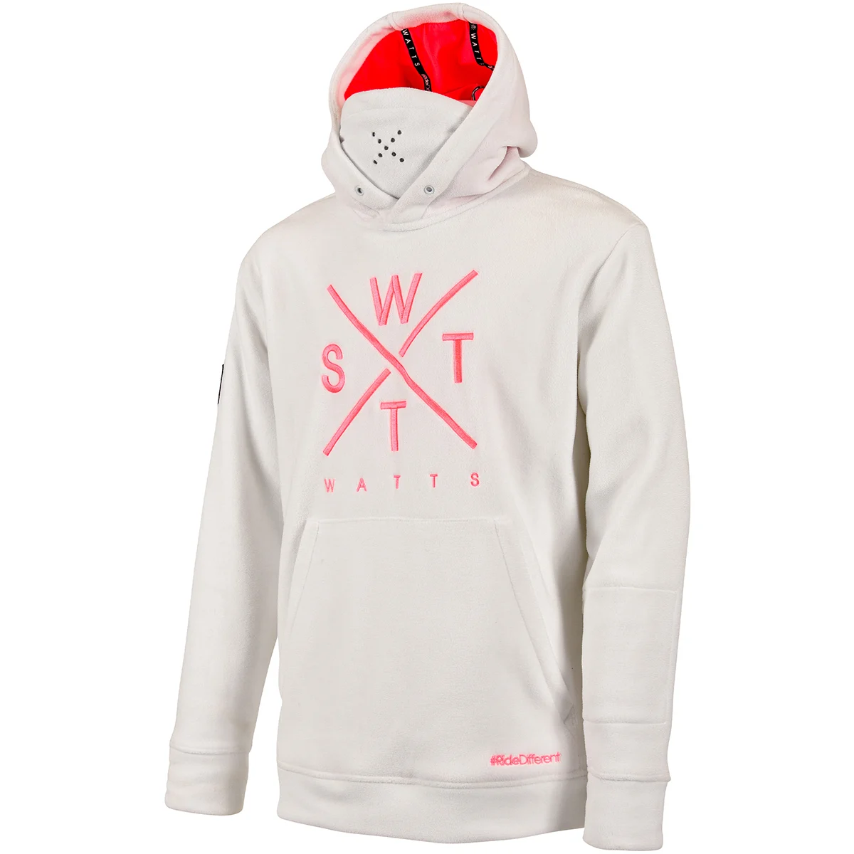 WATTS XTRACK W WHITE LOGO PINK  - Fleece jacket
