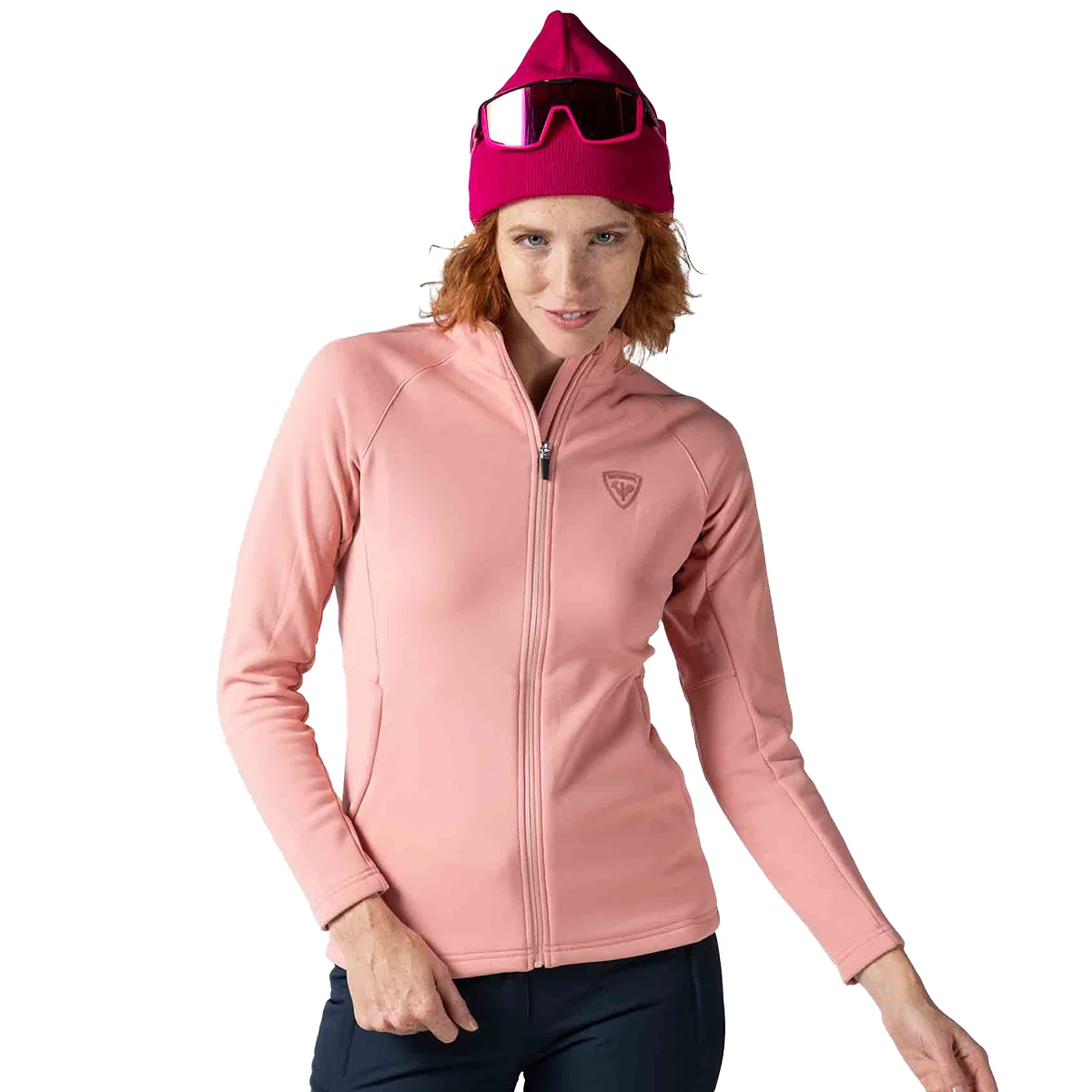 ROSSIGNOL W CLASSIQUE CLIM COOPER PINK  - Fleece jacket