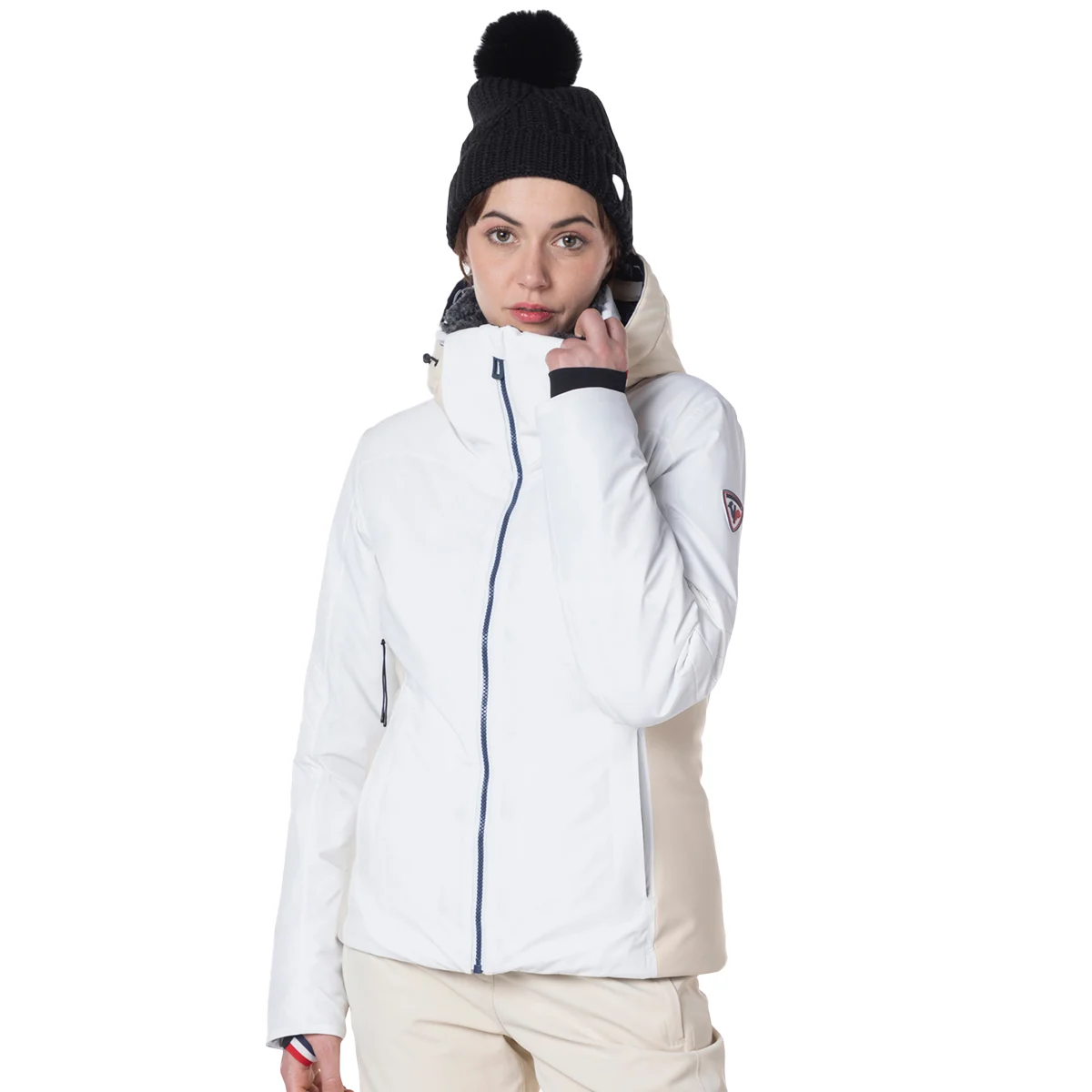 ROSSIGNOL W STRATO STR JACKET WHITE  - Ski jacket