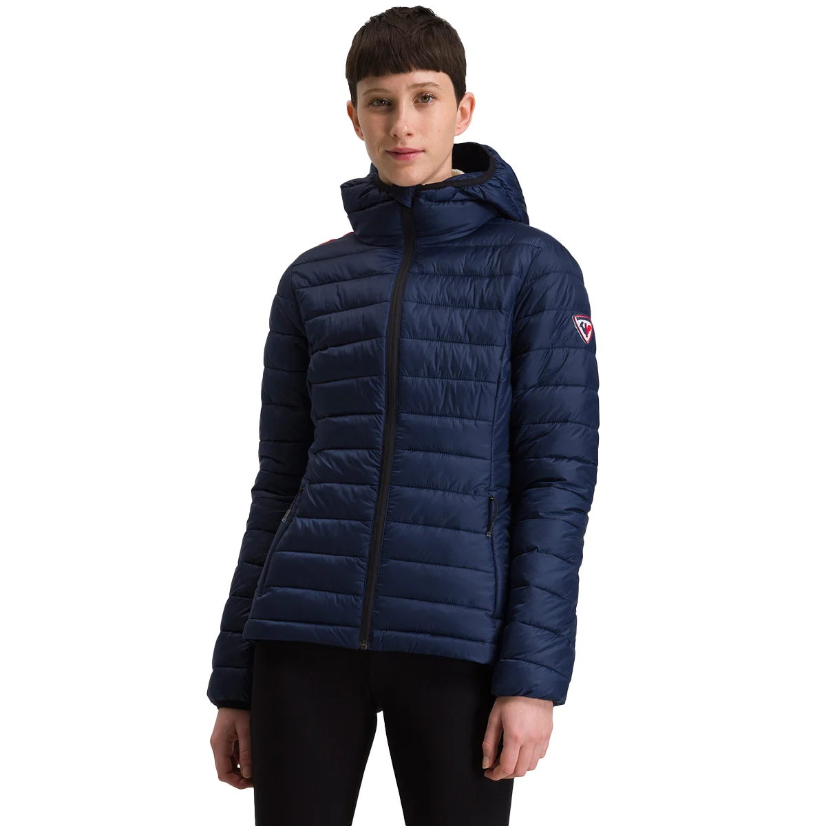 ROSSIGNOL W ROSSI HOOD JACKET DARK NAVY  - Ski down jacket