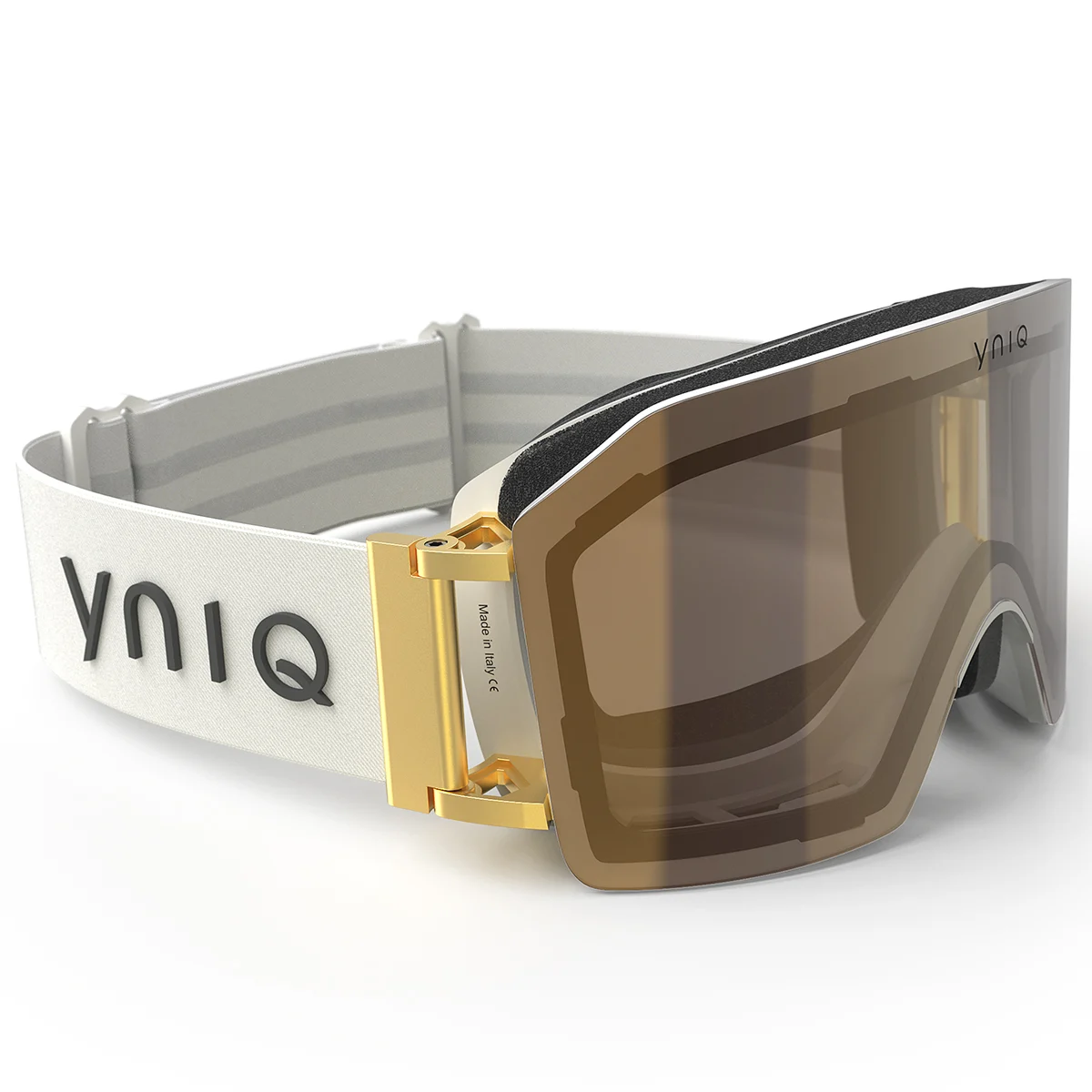 YNIQ NINE WHITE GOLD  - Ski goggles