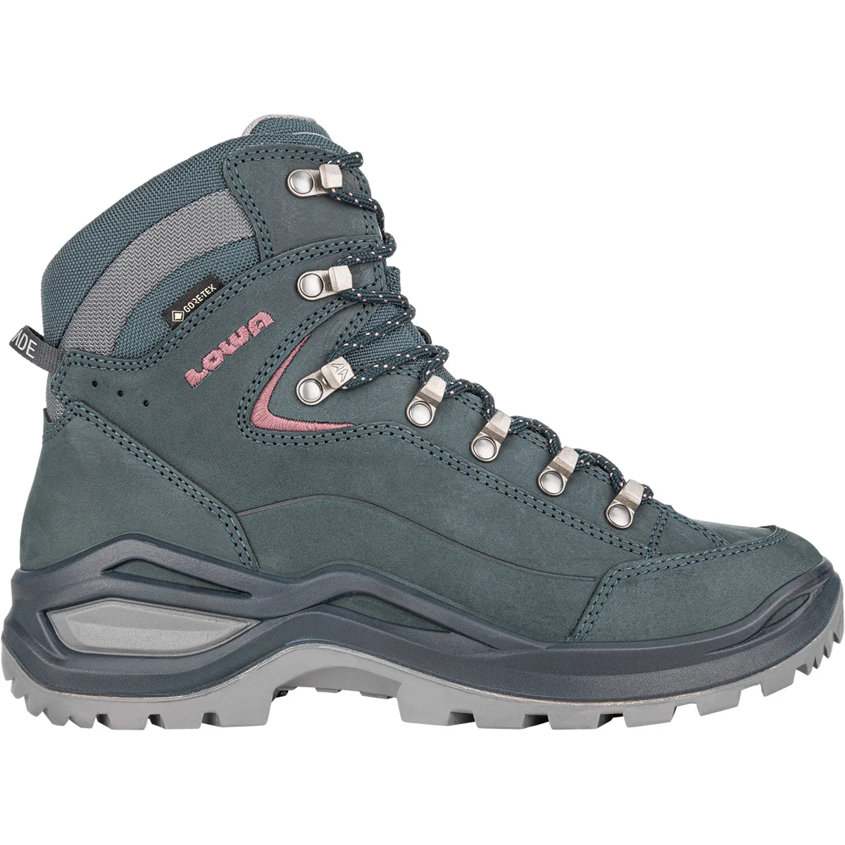 LOWA RENEGADE EVO GORE-TEX MID WS STEELBLUE/OLD ROSE  - Mid-rise hiking boot