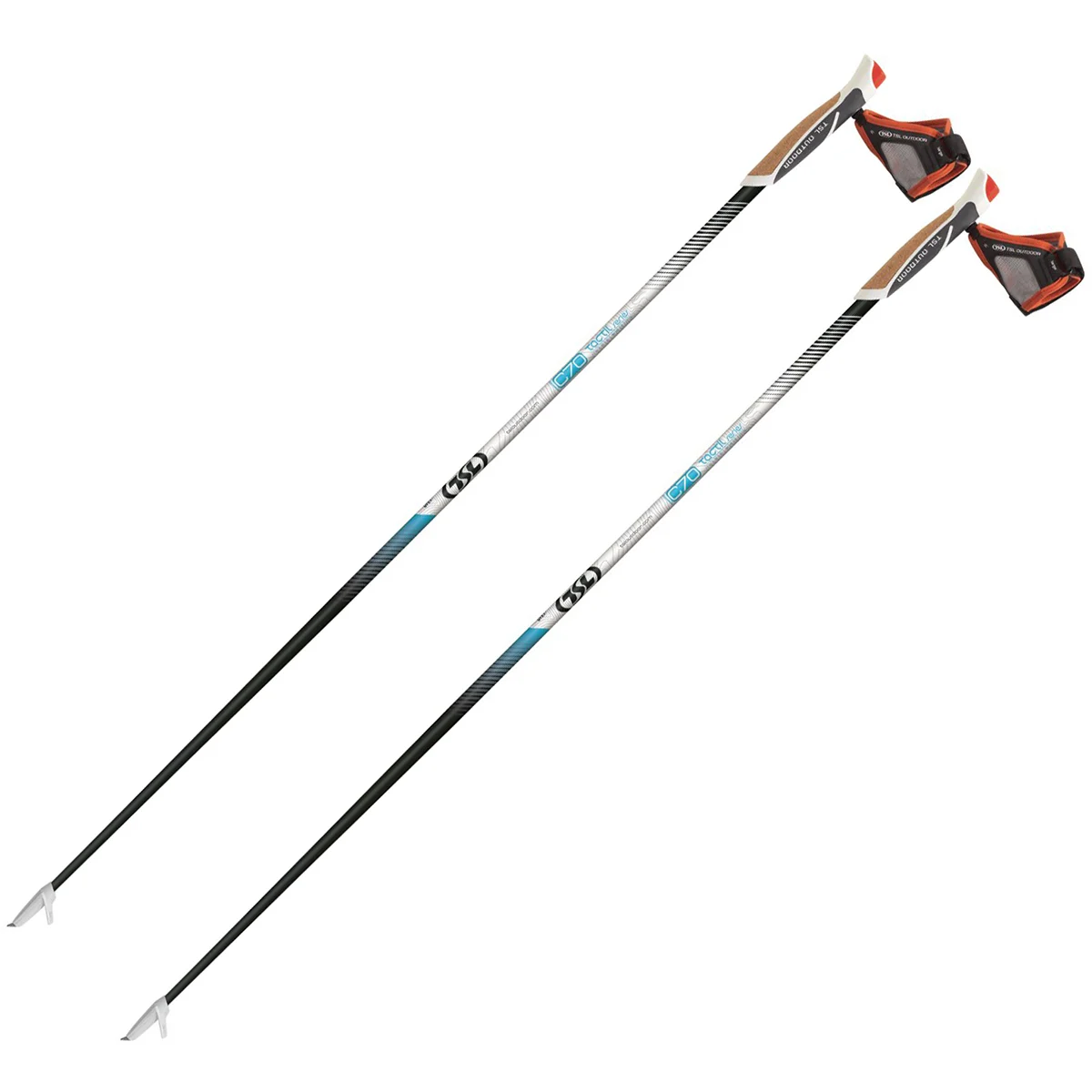 TSL TACTIL C70 CORK SPIKE Unicolore  - Nordic walking pole
