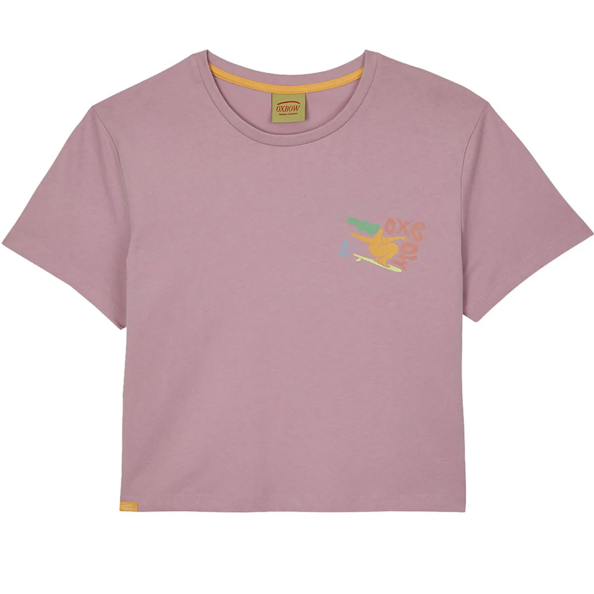 OXBOW THOLULU W PRINTED CROPPED TEE-SHIRT ANEMONE  - T-shirt