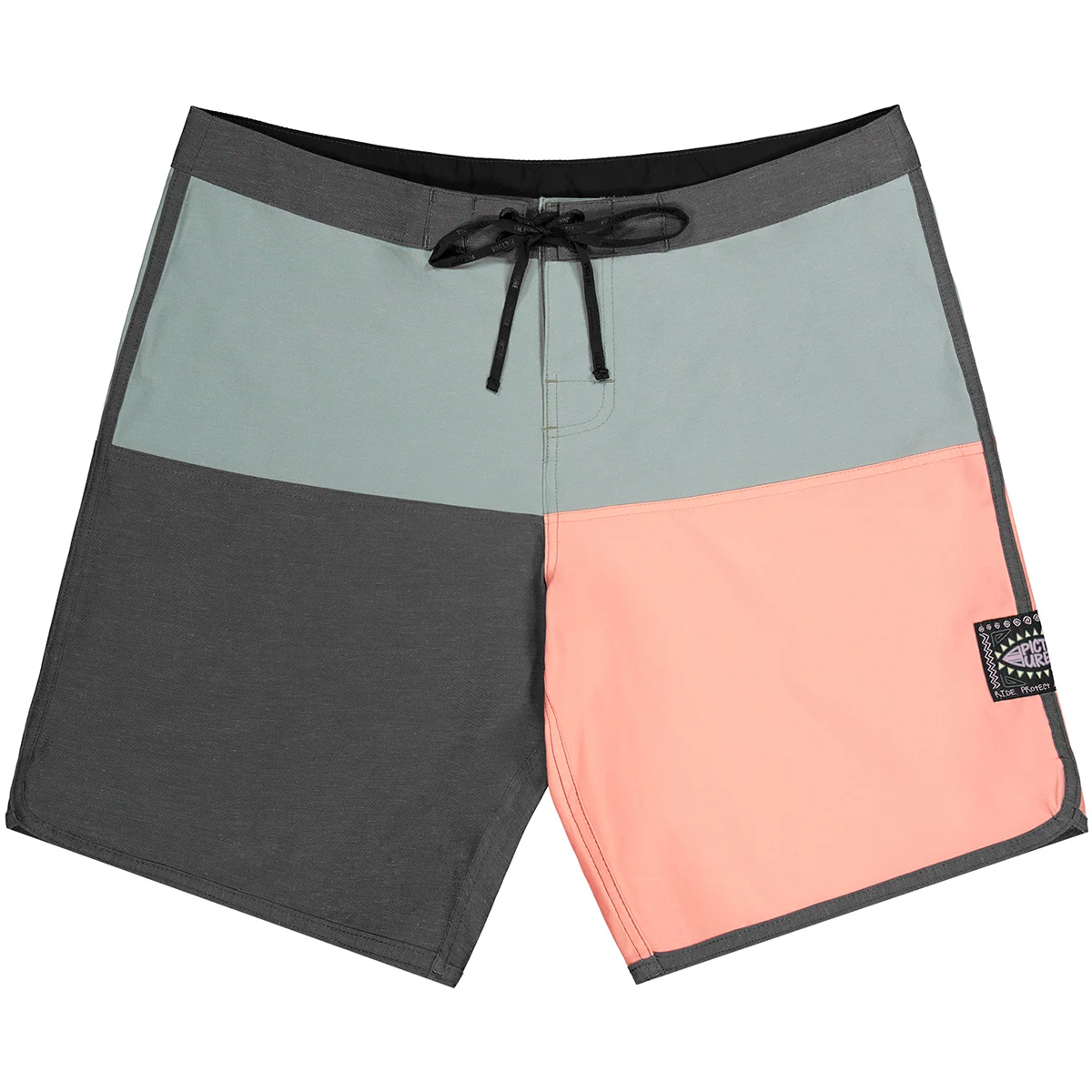 PICTURE ANDY HERITAGE SOLID 17 BRDS SLATE GREY  - Board shorts
