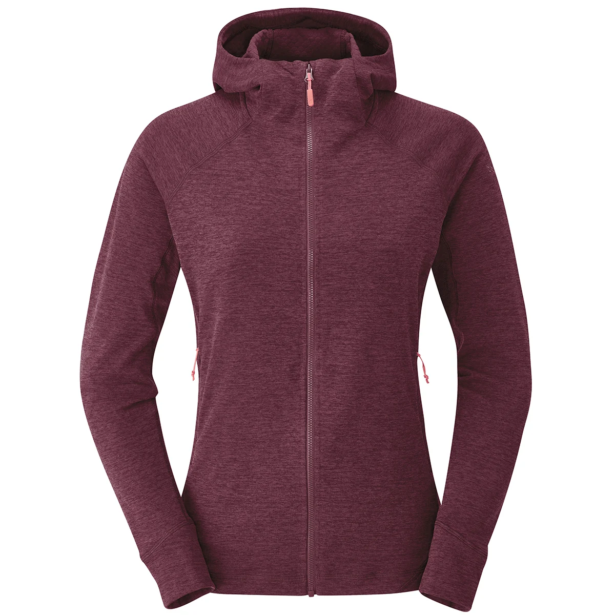 RAB NEXUS HOODY W DEEP HEATHER  - Hiking fleece jacket
