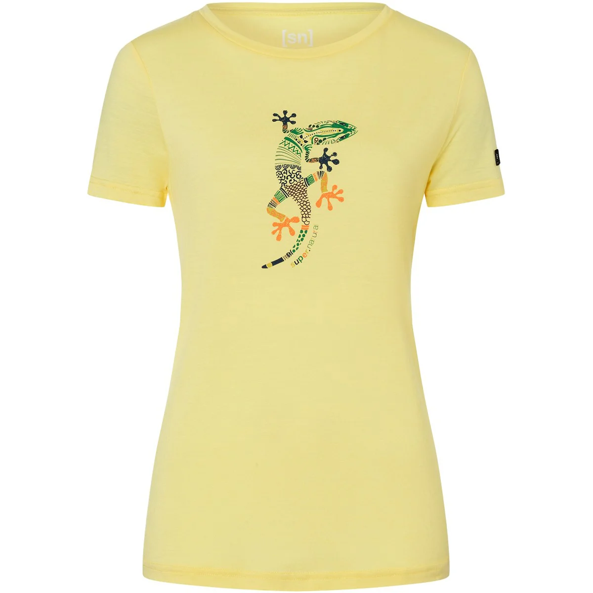 SUPER.NATURAL W EL GECKO YELLOW IRIS/VARIOUS  - Hiking T-shirt