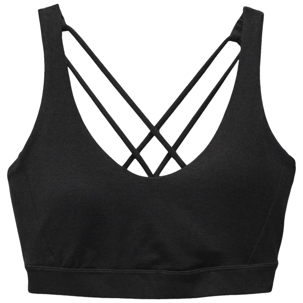 PRANA HEAVANA EVERY DAY BRA W BLACK HEATHER  - Climbing bra