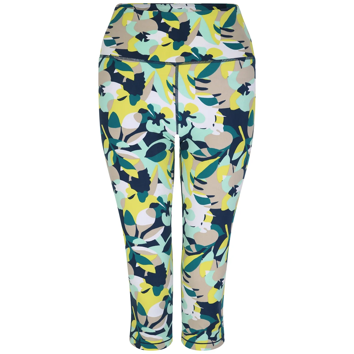 DARE 2B W INFLUENTIAL 3/4 LEGGING MOONLIGHT DENIM PETAL FUSION PRINT  - Running tights