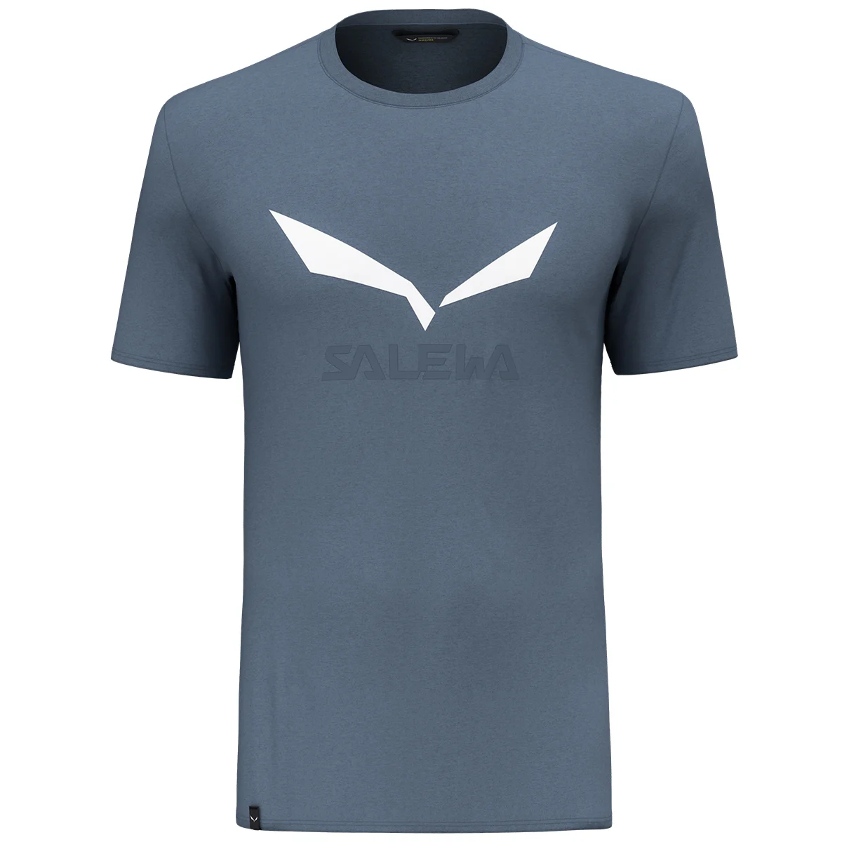 SALEWA SOLIDLOGO DRY M T-SHIRT JAVA BLUE  - Hiking T-shirt
