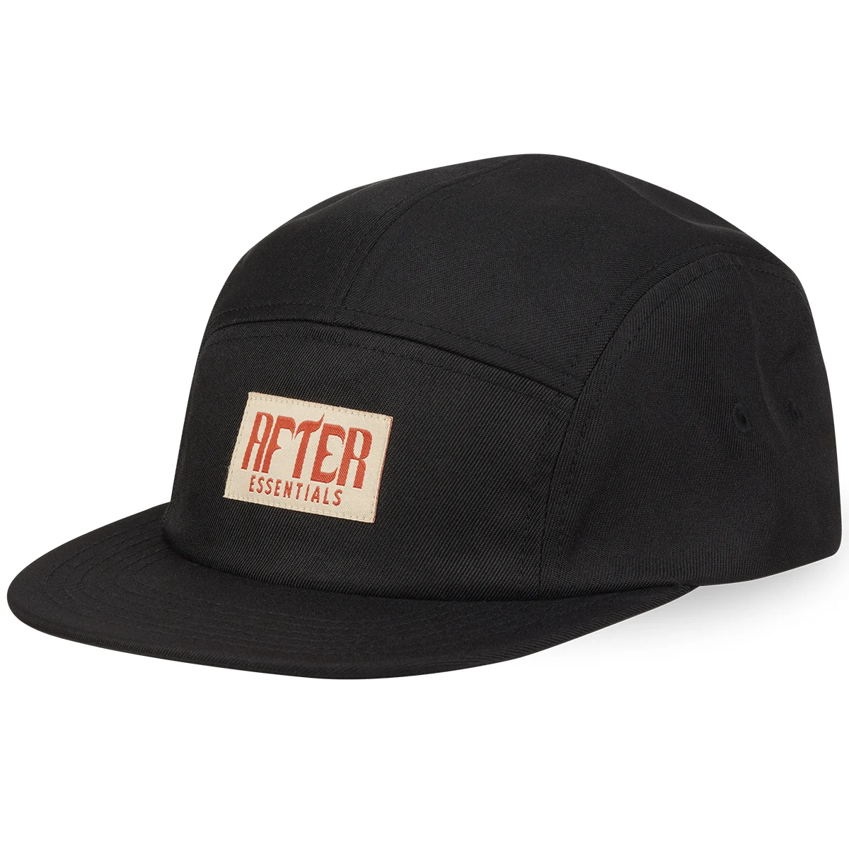 AFTER ESSENTIALS 5 PANEL BLACK  - Lifestyle cap