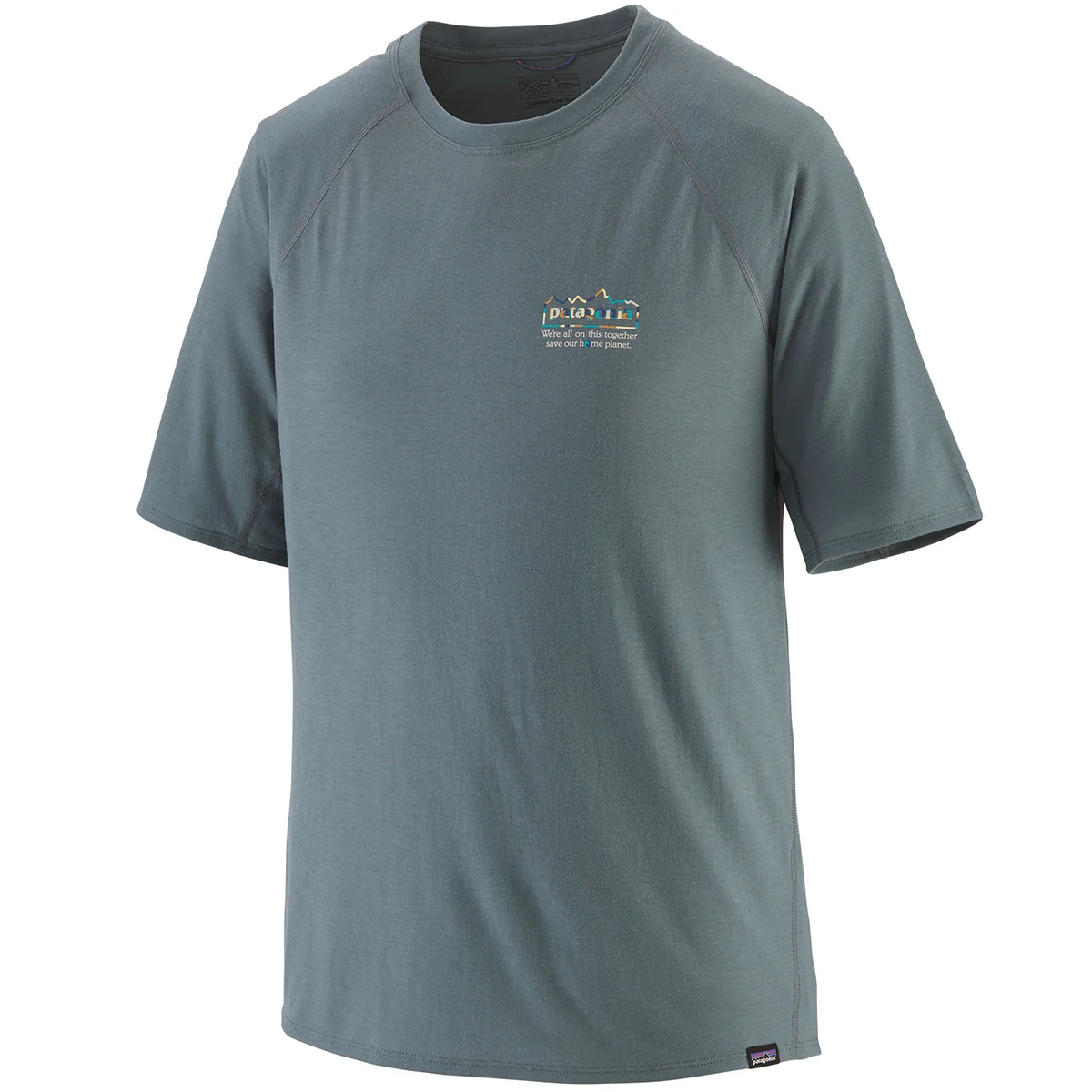 PATAGONIA M'S CAP COOL TRAIL GRAPHIC SHIRT UNITY FITZ: NOUVEAU GREEN  - Hiking T-shirt