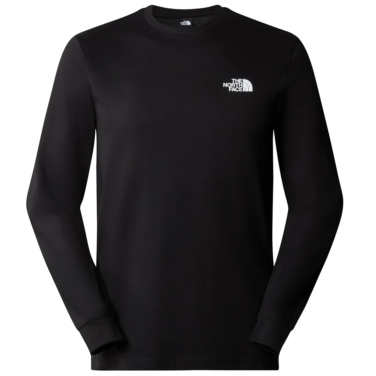 THE NORTH FACE M L/S REDBOX TEE TNF TNF BLACK  - T-shirt