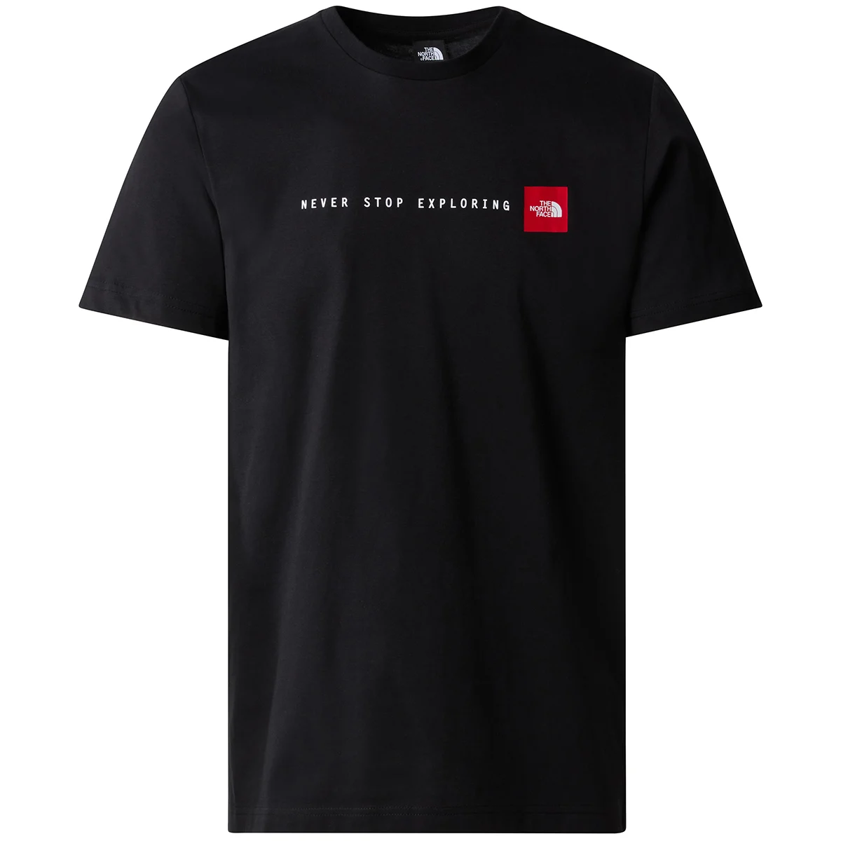THE NORTH FACE M S/S NEVER STOP EXPLORING TEE TNF BLACK  - T-shirt