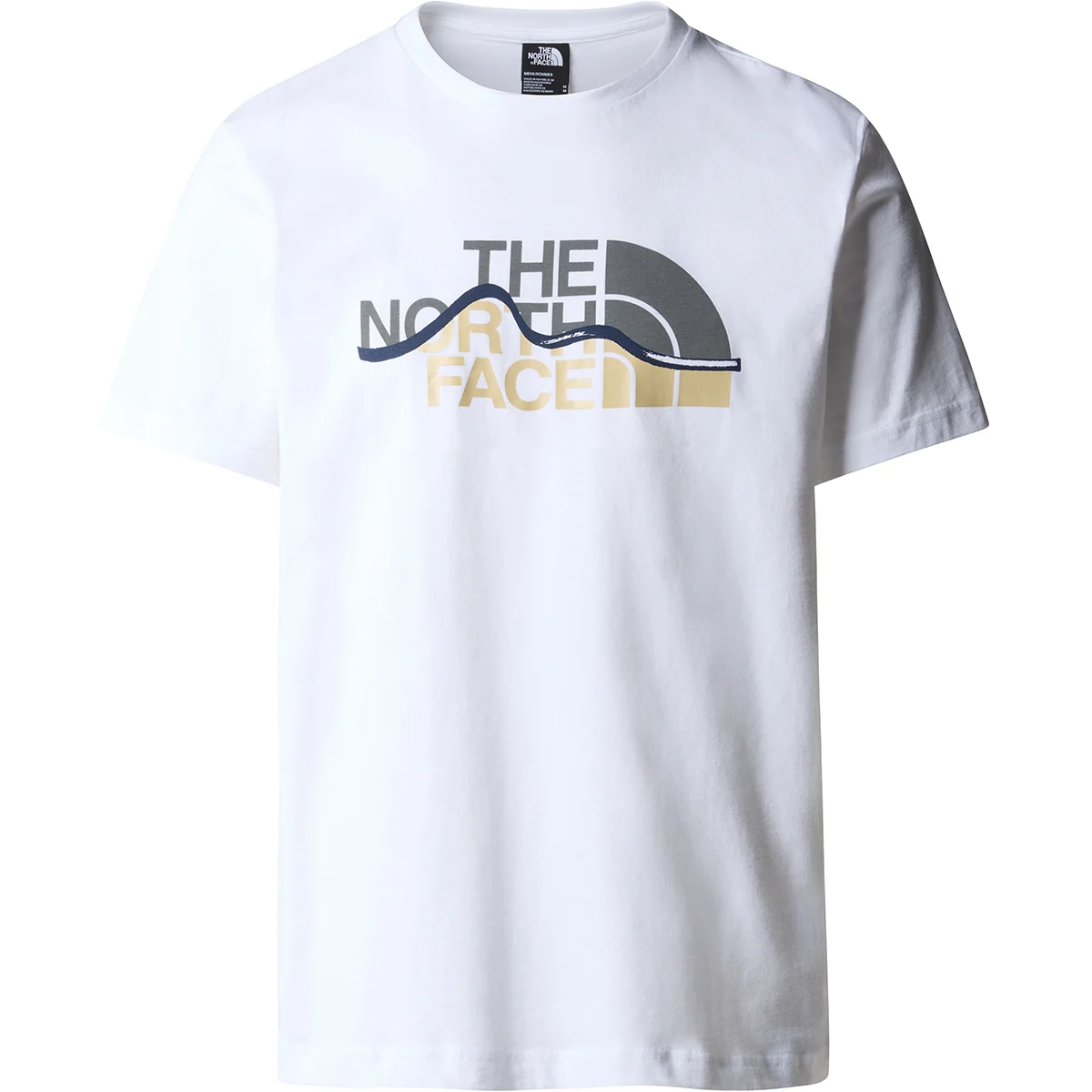 THE NORTH FACE M S/S MOUNTAIN LINE TEE TNF WHITE  - T-shirt