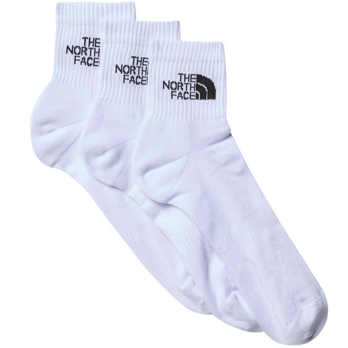 THE NORTH FACE MULTI SPORT CUSH QUARTER SOCK 3P TNF WHITE  - Socks